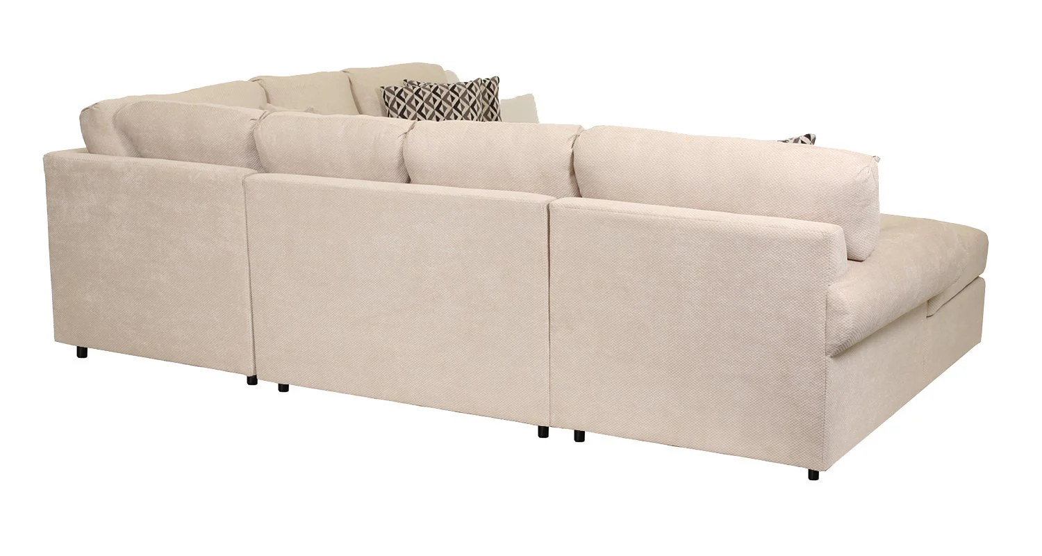 Jupiter 4-Piece Sectional with Left-Facing Chaise - Flax - Image 7