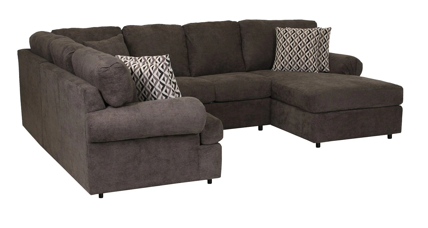 Jupiter 4-Piece Sectional with Right-Facing Chaise - Carbon - Image 3