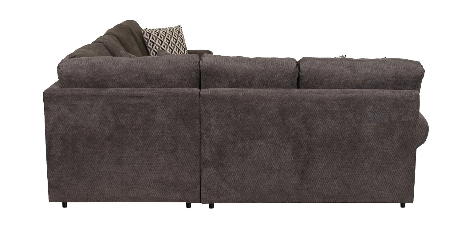 Jupiter 4-Piece Sectional with Right-Facing Chaise - Carbon - Image 4