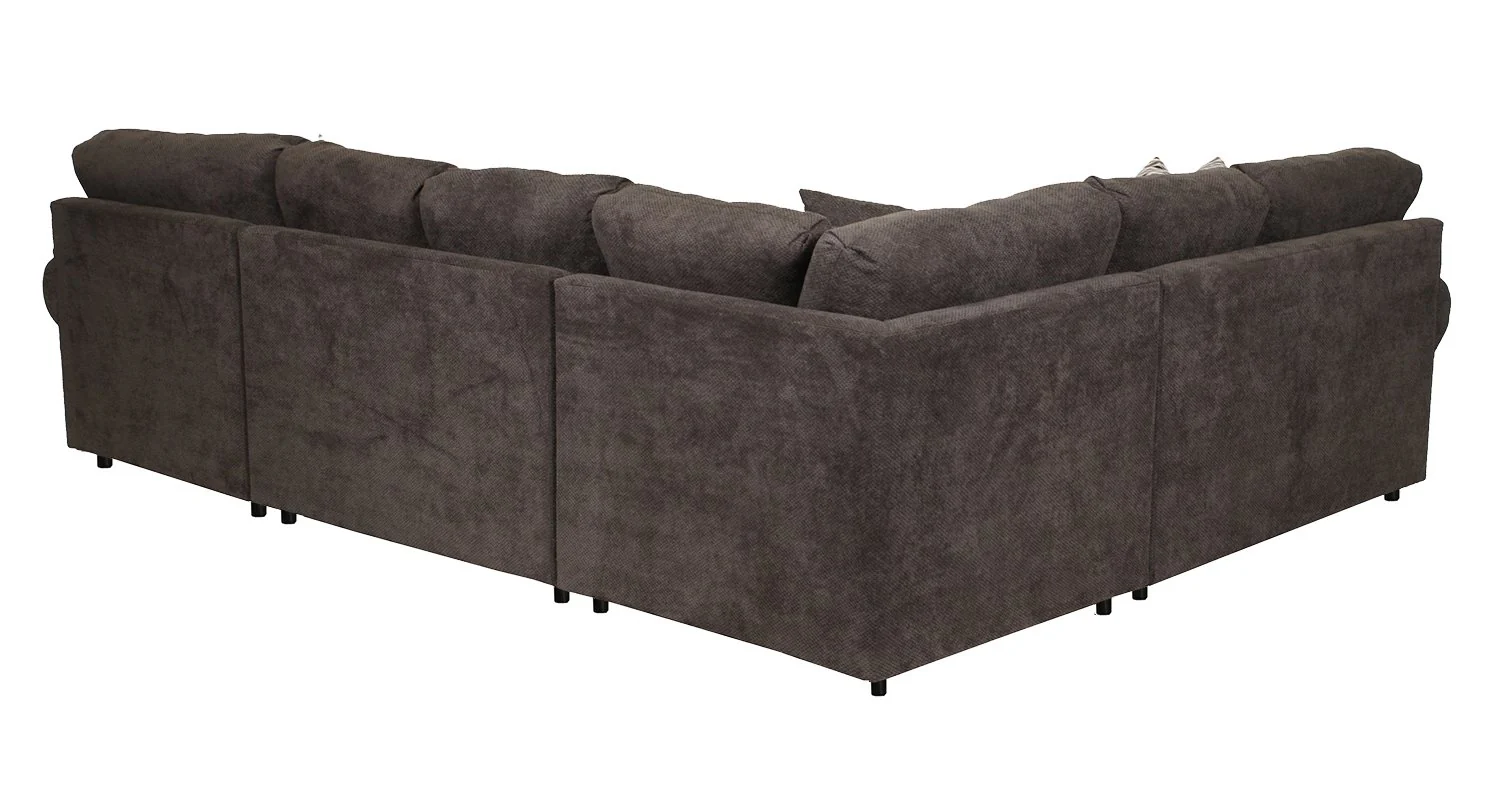 Jupiter 4-Piece Sectional with Right-Facing Chaise - Carbon - Image 5