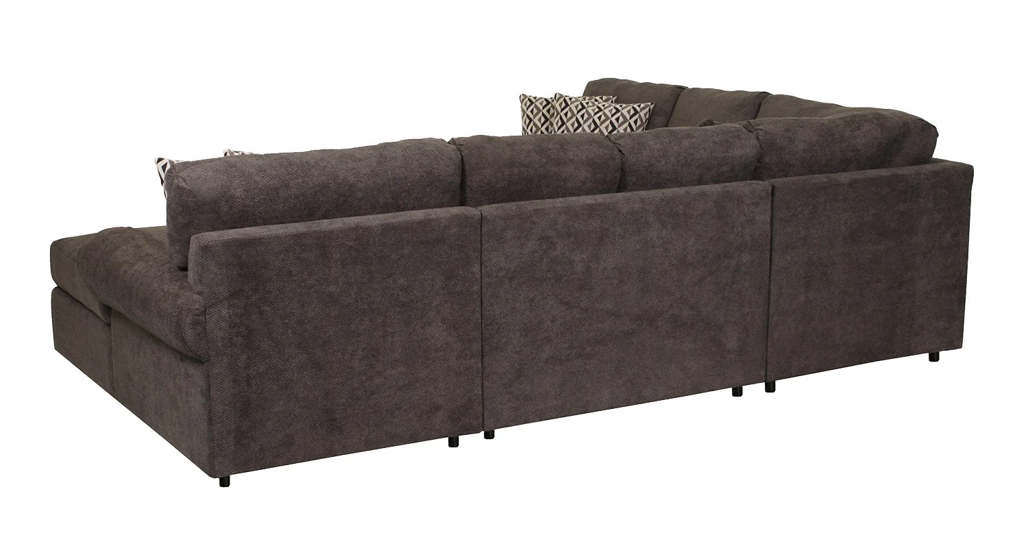 Jupiter 4-Piece Sectional with Right-Facing Chaise - Carbon - Image 7