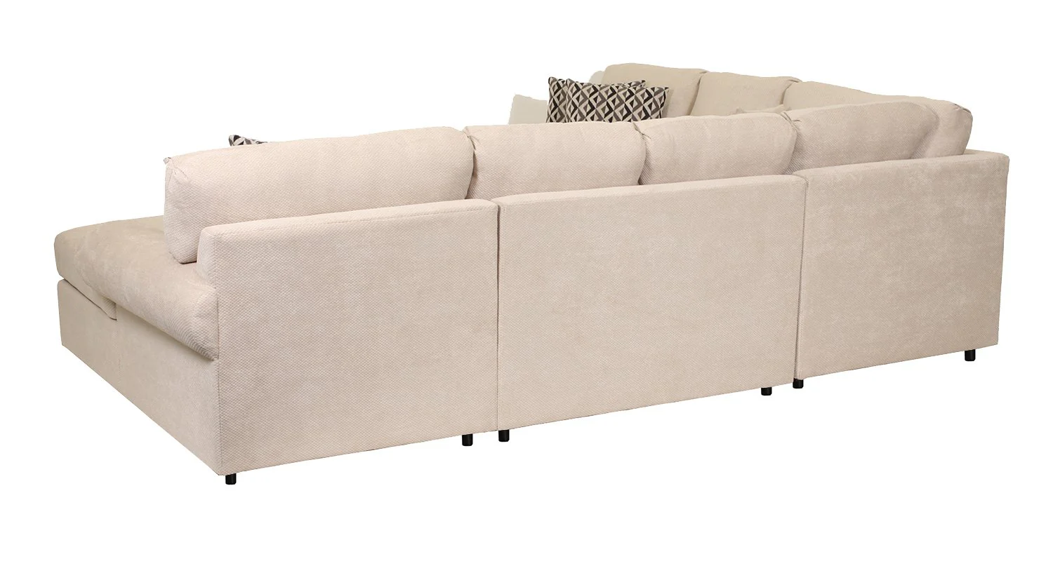 Jupiter 4-Piece Sectional with Right-Facing Chaise - Flax - Image 7