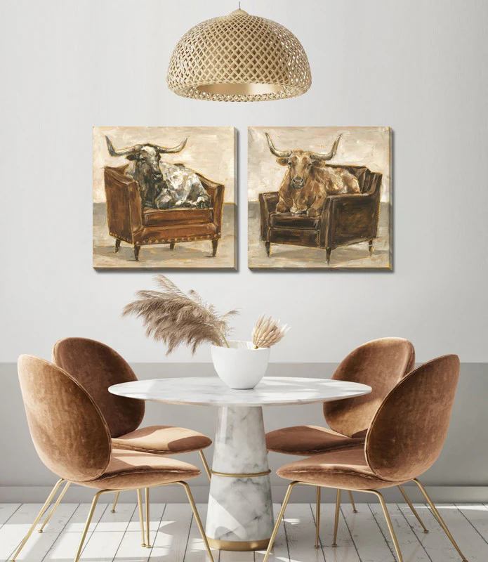 Just Chillin' II Wall Art - Dark Brown - 24 X 24 - Image 2