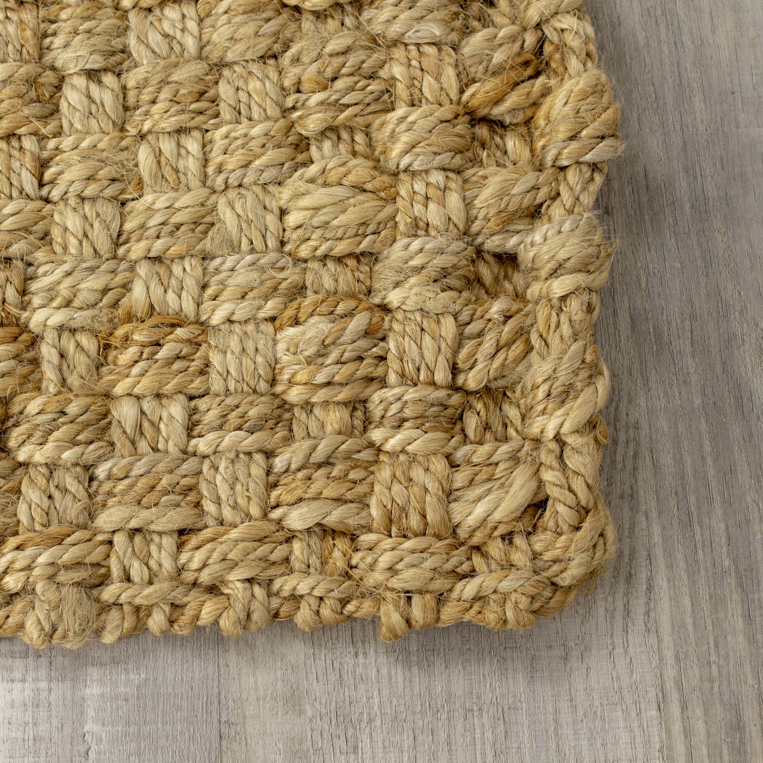 Jute Basketweave Area Rug - 5' X 8' - Beige - Image 5