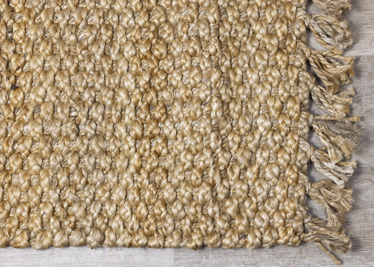 Jute Braided Area Rug - 5' X 8' - Beige - Image 5