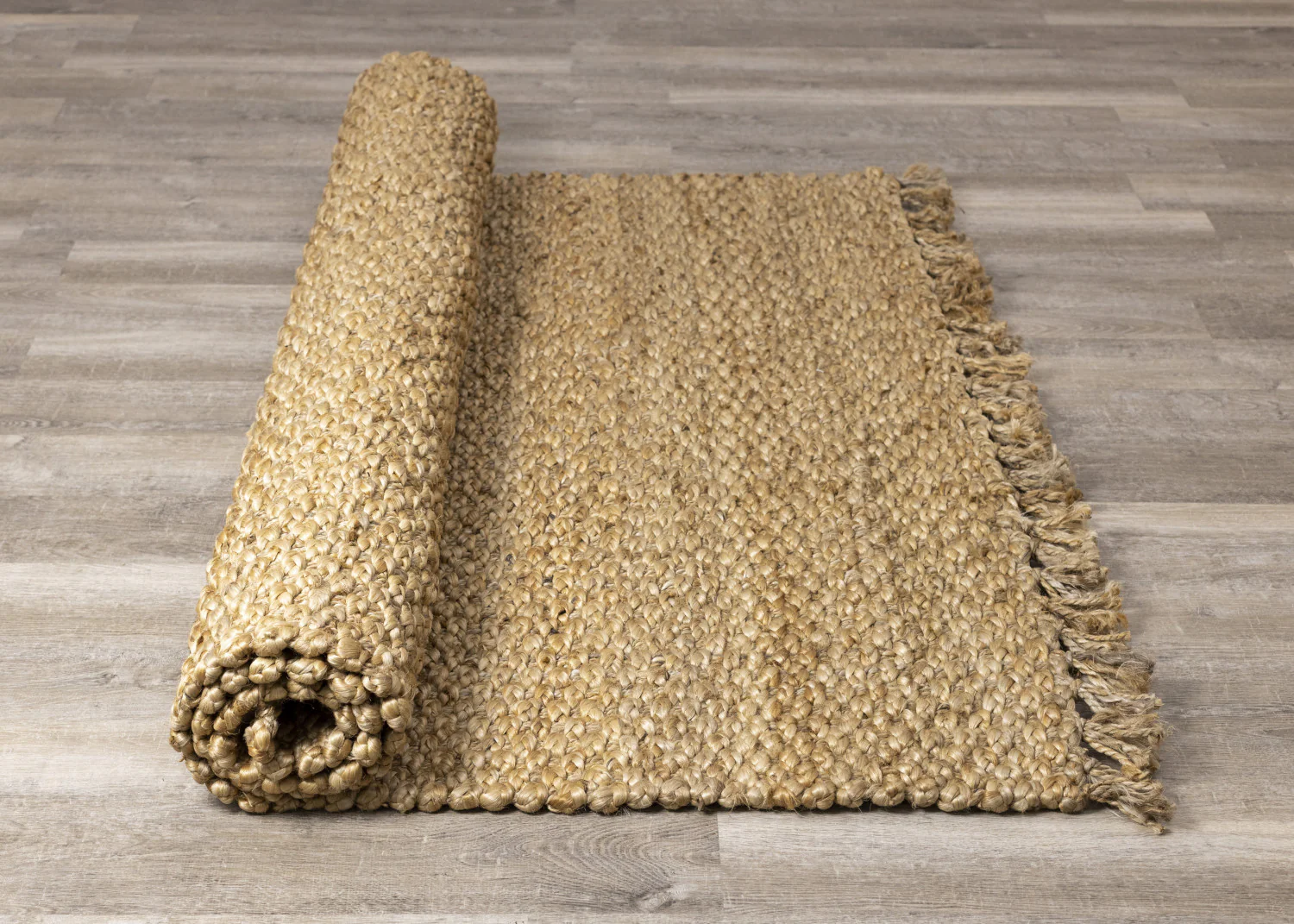 Jute Braided Area Rug - 5' X 8' - Beige - Image 7