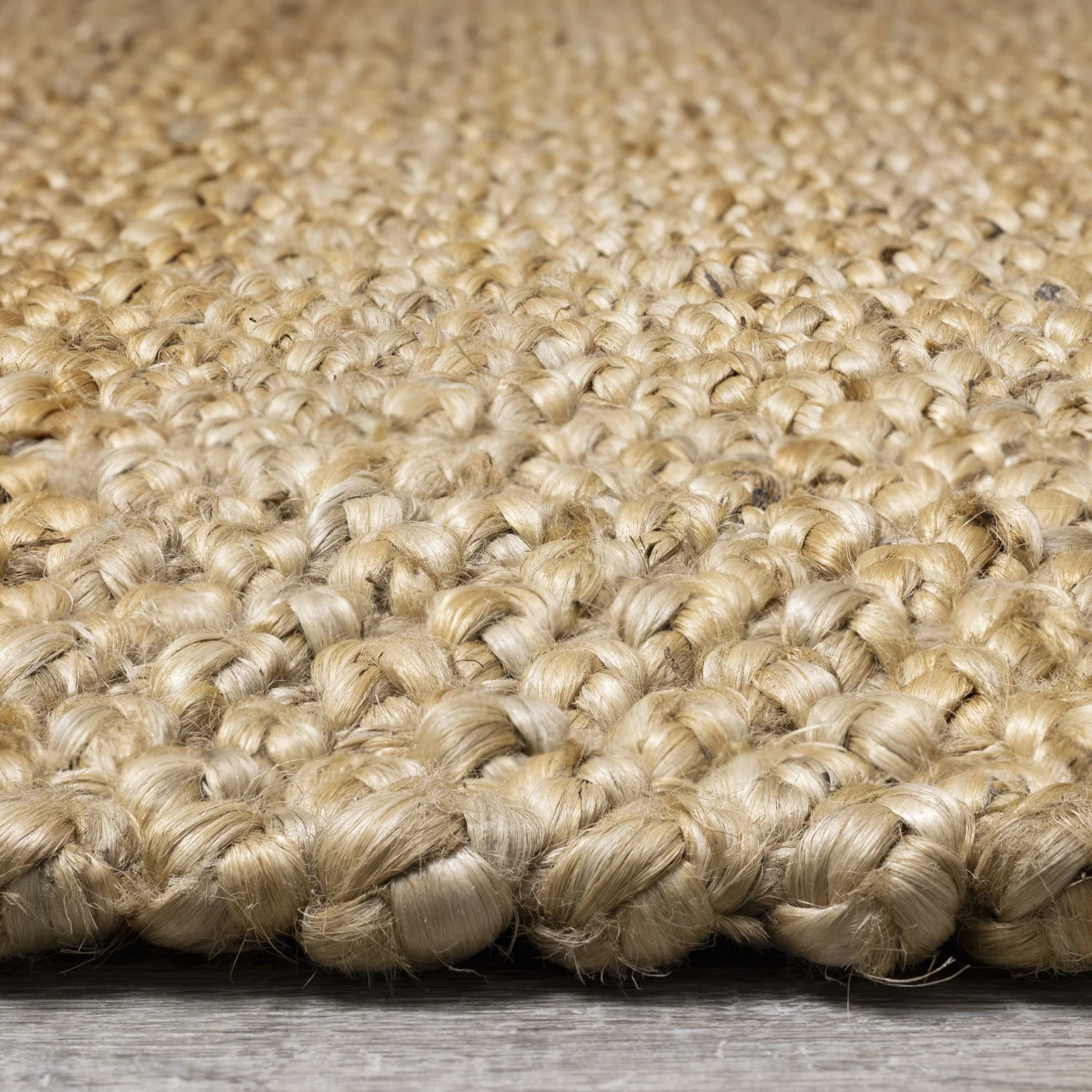 Jute Braided Area Rug - 5' X 8' - Beige - Image 9