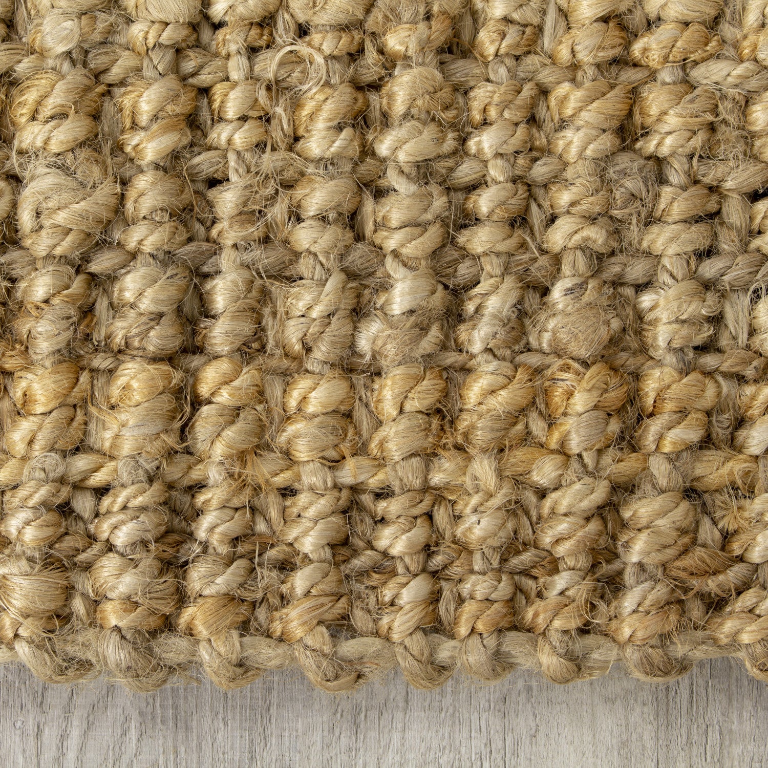 Jute Chunky Boucle Area Rug - 5' X 8' - Beige - Image 8