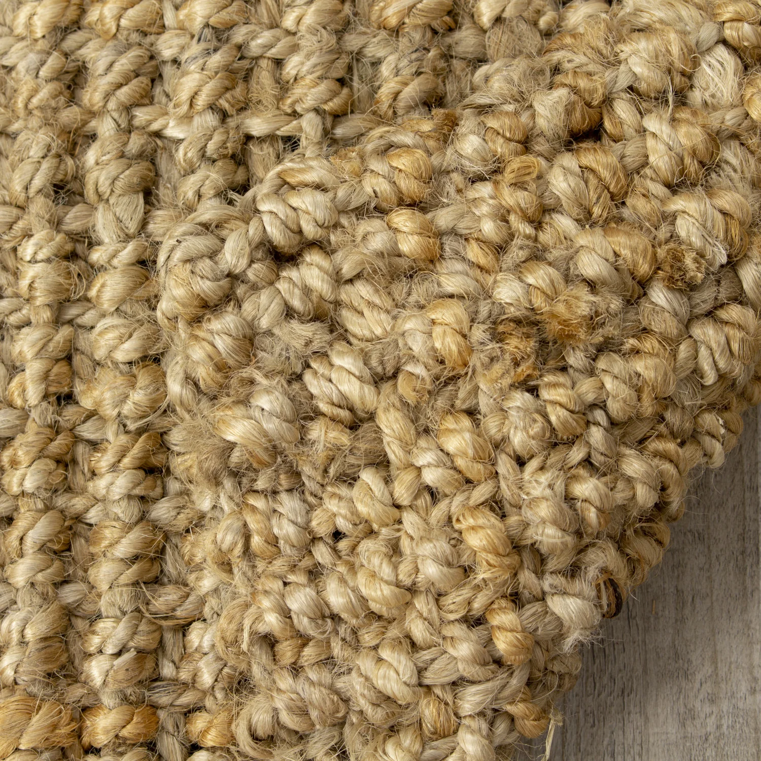 Jute Chunky Boucle Area Rug - 8' X 11' - Beige - Image 6