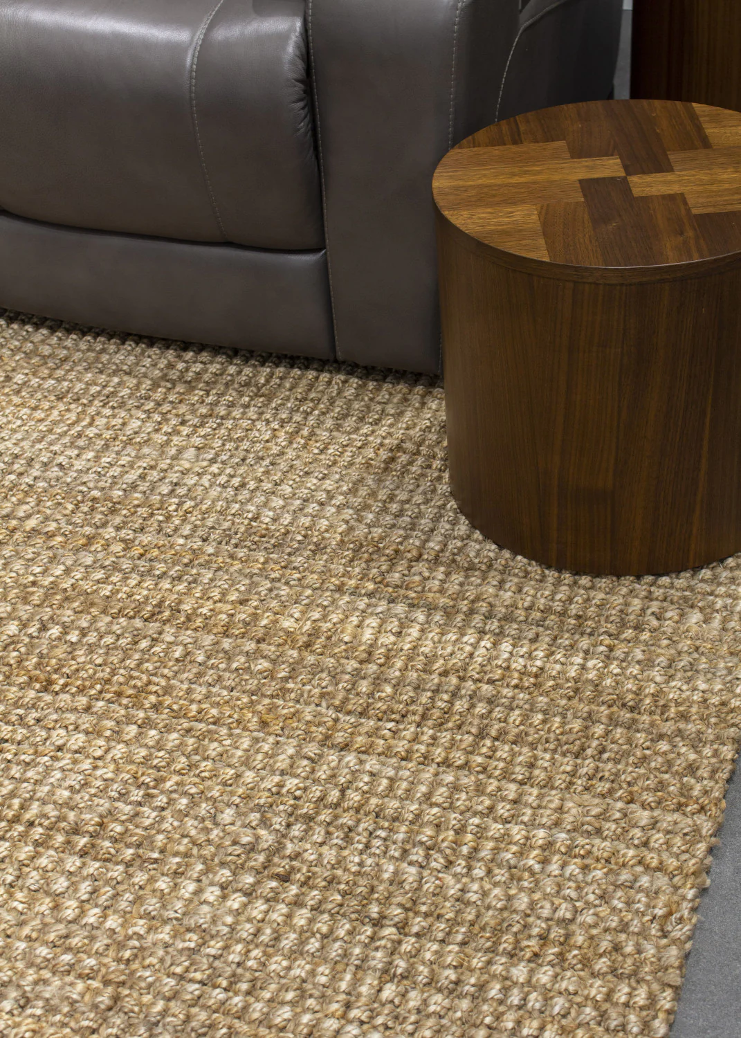 Jute Chunky Boucle Area Rug - 8' X 11' - Beige - Image 9