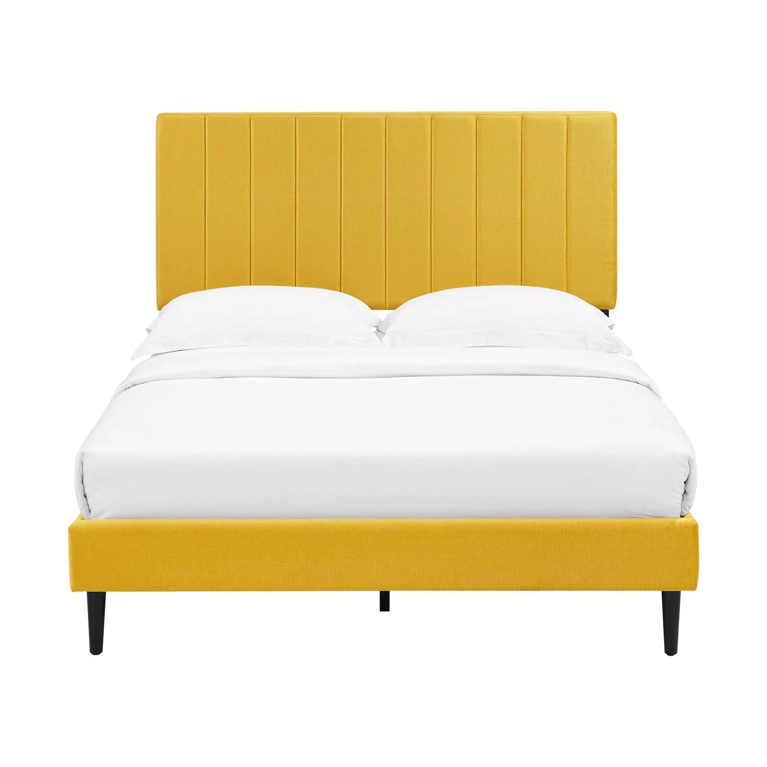 Kalina 3-Piece Queen Bed - Mustard - Image 3