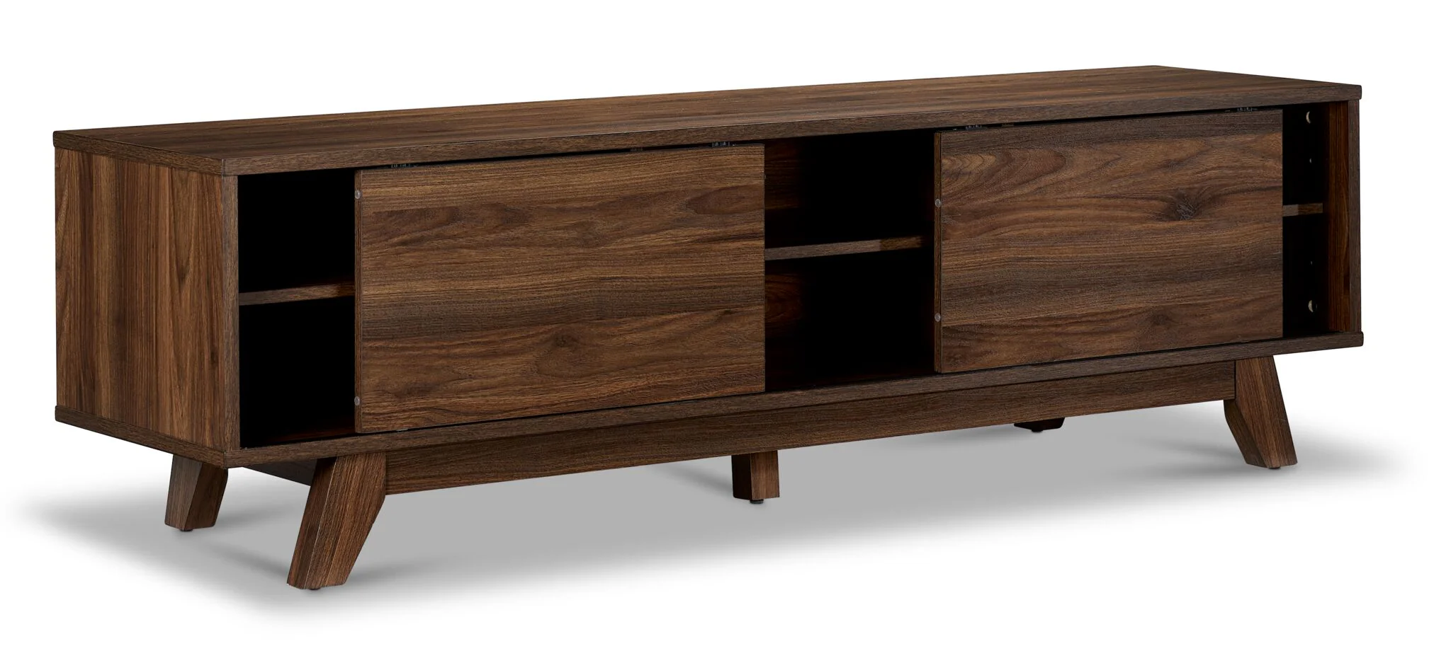 Karlee 63" TV Stand - Walnut Brown - Image 3