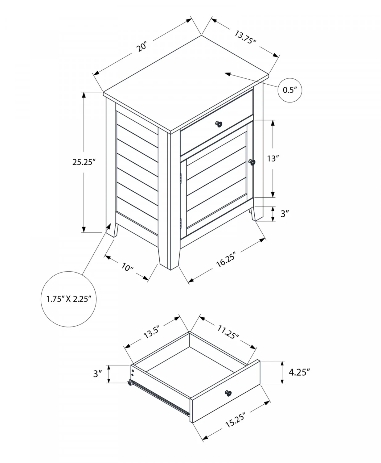 Kelden Side Table - Blue - Image 3
