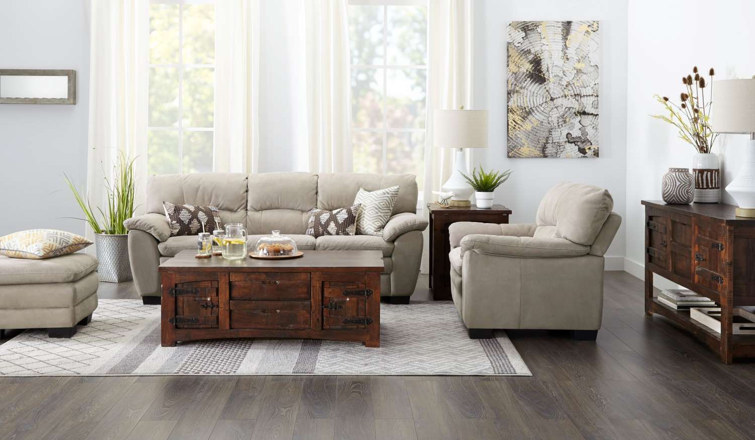 Kelleher Sofa - Beige - Image 3