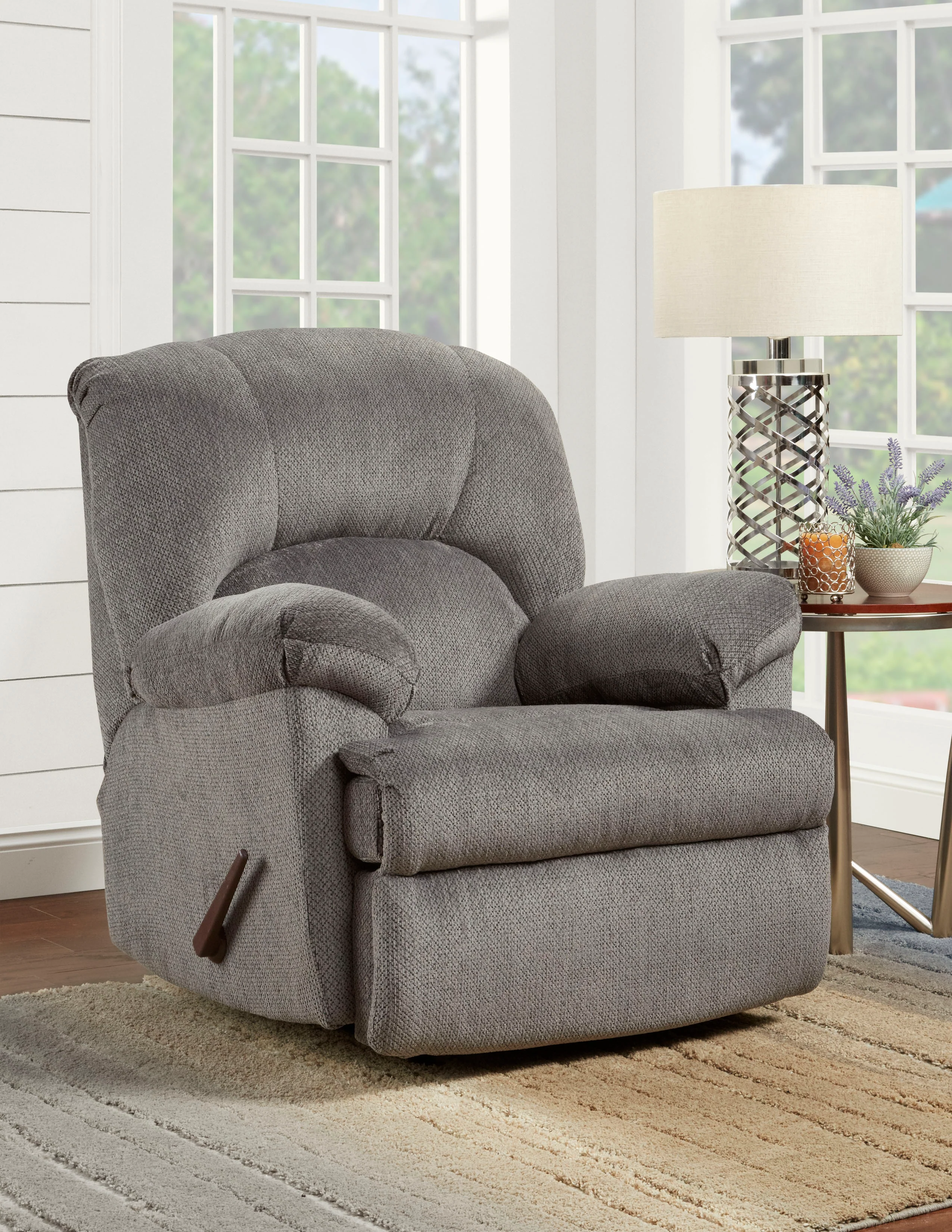 Kelly Rocker Recliner - Grey - Image 2