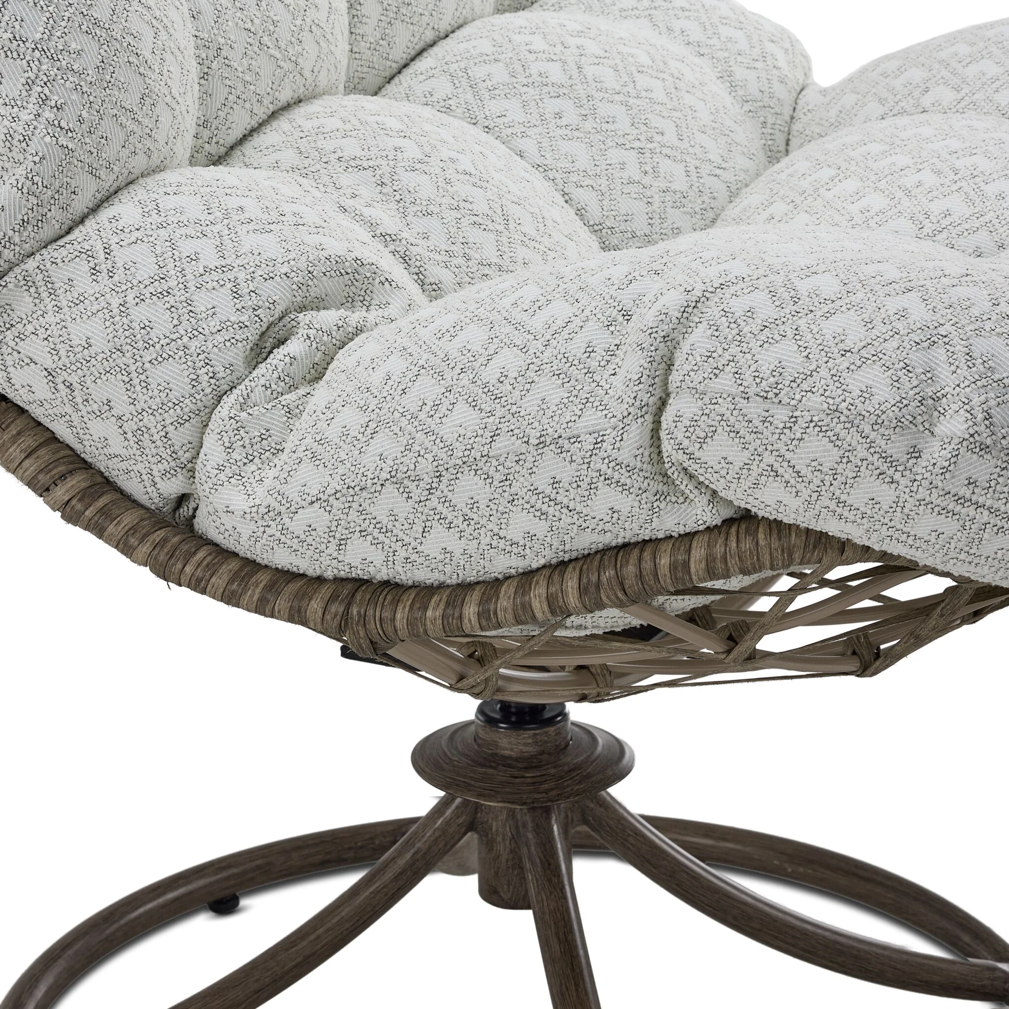 Kenosha Outdoor Swivel Chair - Dark Grey - Image 5