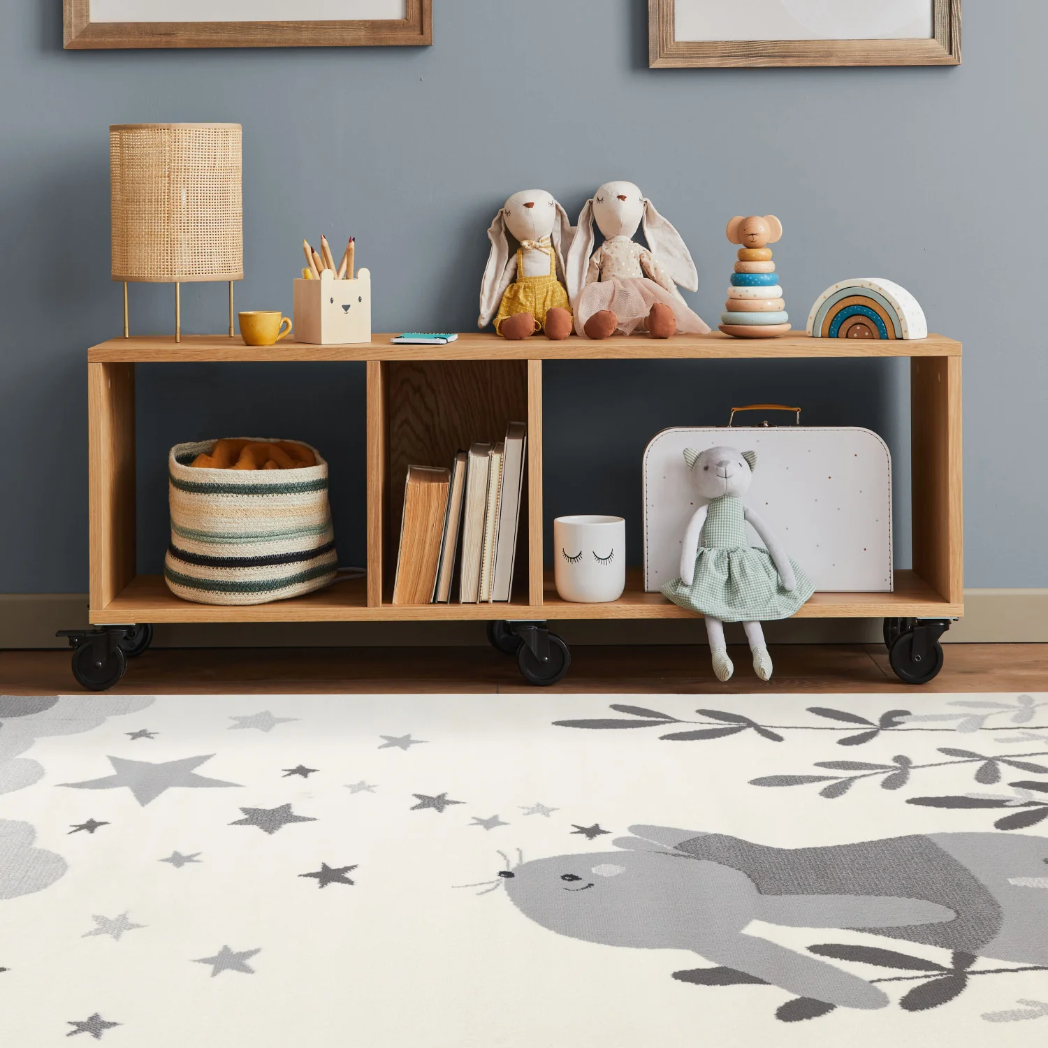 Kids Wishful Bunny Area Rug - 5' X 8' - Cream - Image 3