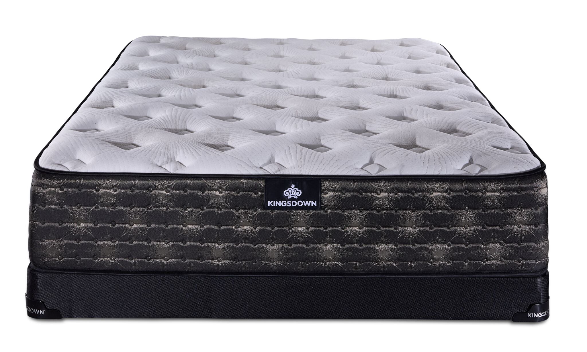 In Harmony - Kingsdown Concert Medium Tight Top Queen Mattress and Low Profile Boxspring Set - Image 2