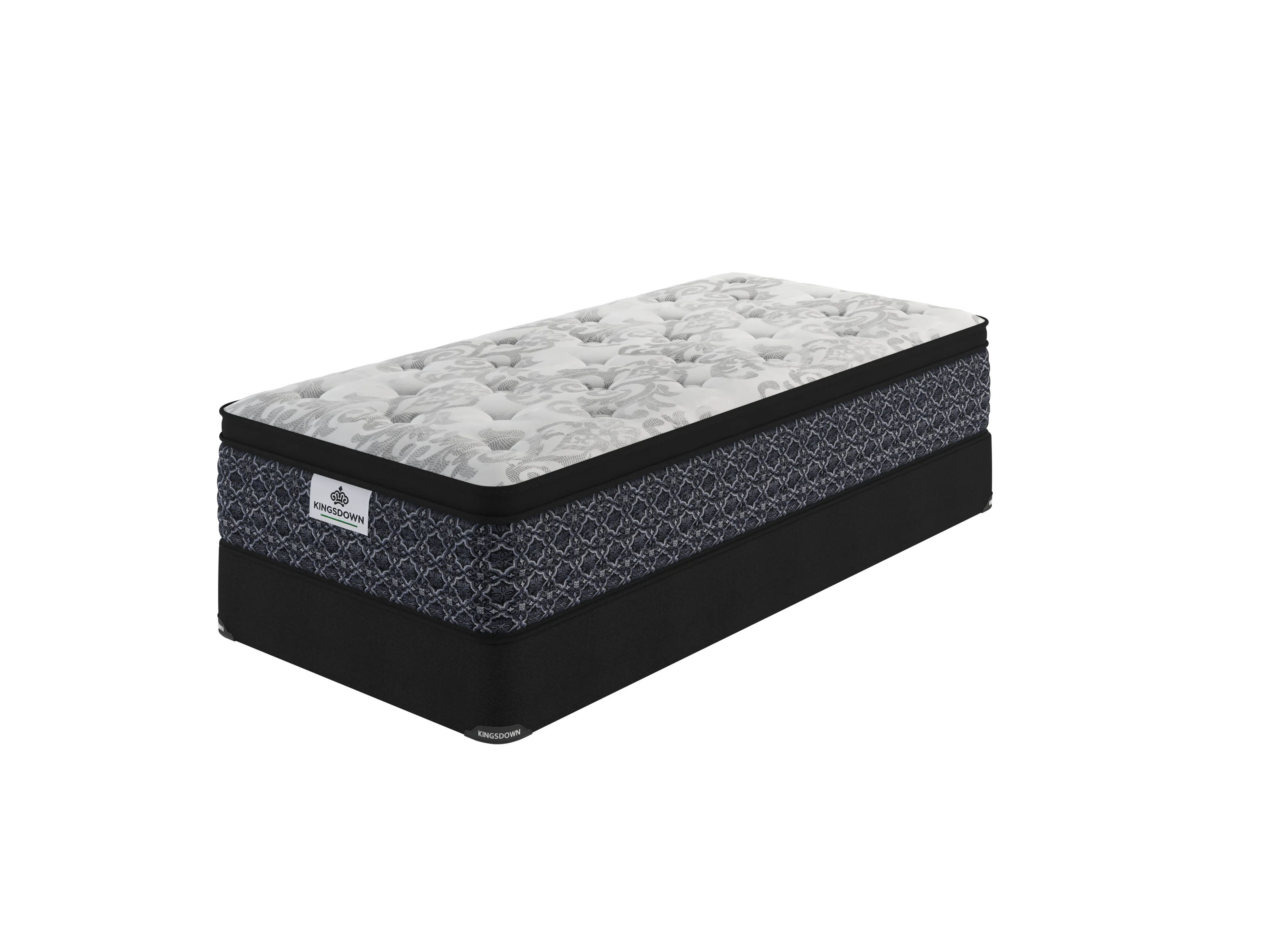 Kingsdown Percy Medium Euro Top Twin Mattress and Boxspring Set