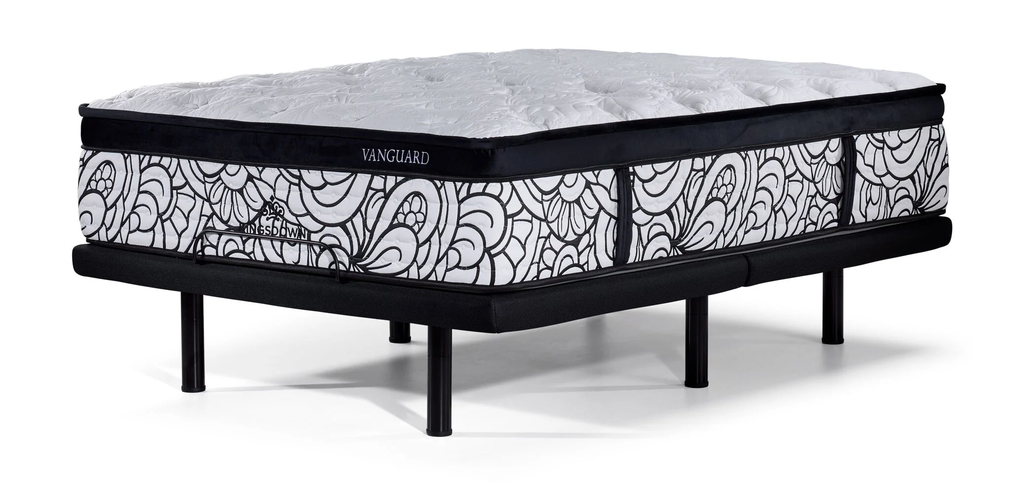 Kingsdown Vanguard Medium Euro Top King Mattress and L2 Motion Pro Adjustable Base - Image 2