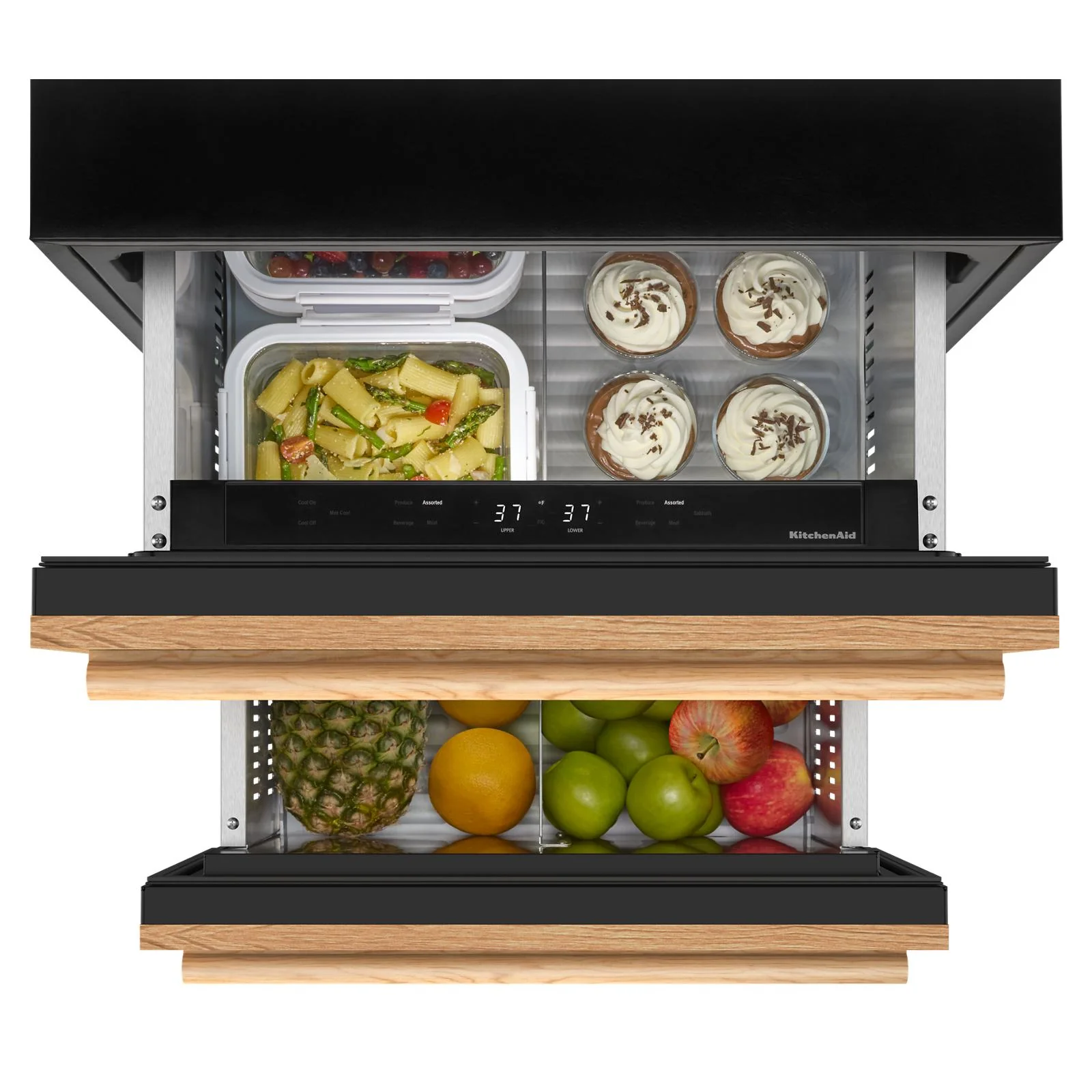 KitchenAid 24" 4.2 Cu. Ft. Panel-Ready Undercounter Double-Drawer Refrigerator - KUCT524SPA - Image 5