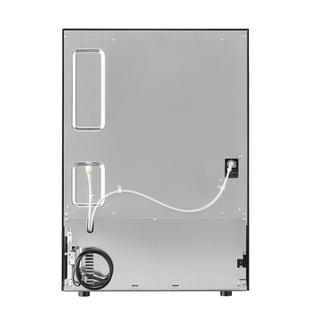 KitchenAid 24" 4.3 Cu. Ft. Black Cabinet with Stainless Steel Doors Undercounter Double-Drawer Refrigerator - KUCT524SSB - Image 9