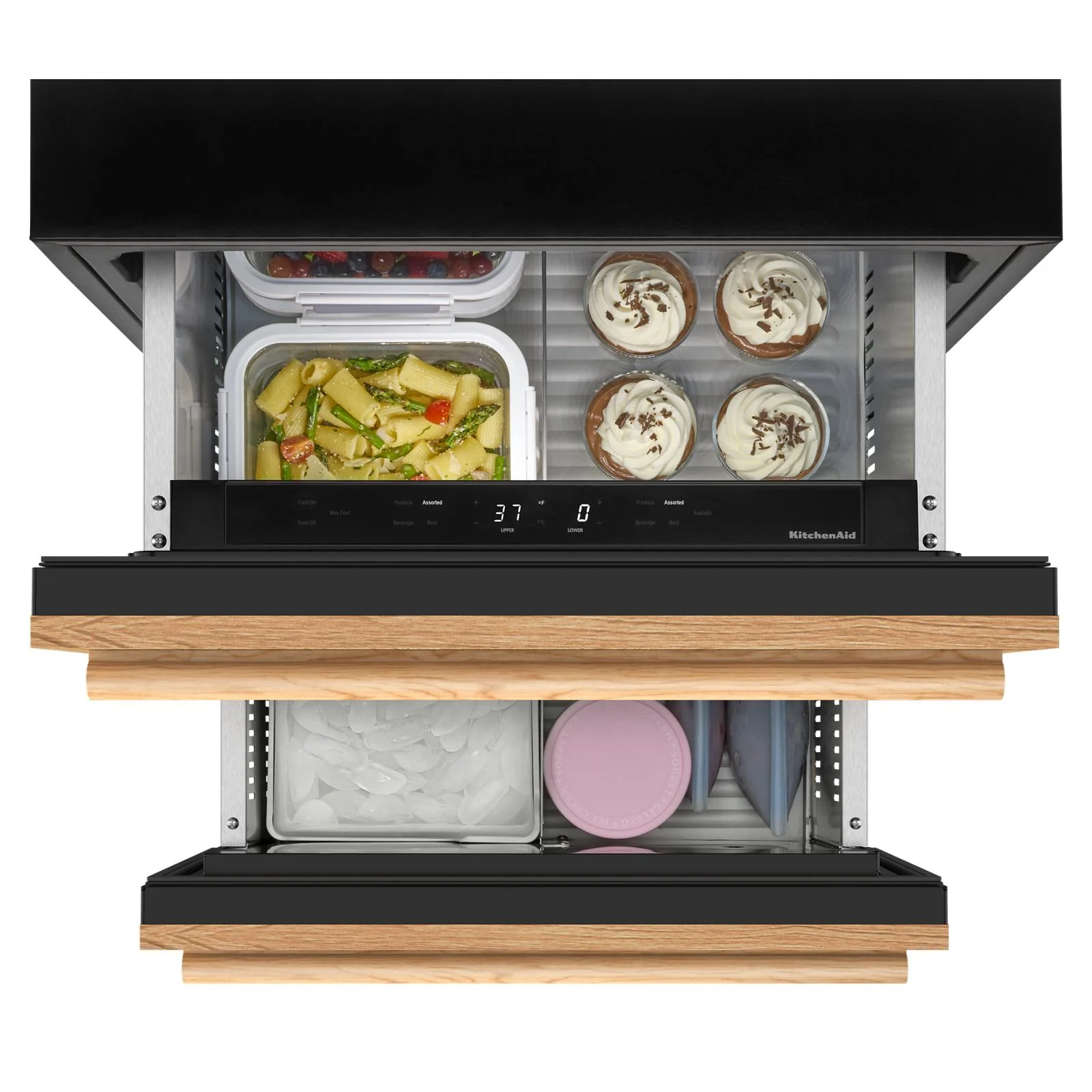 KitchenAid 24" 4.4 Cu. Ft. Panel-Ready Undercounter Double-Drawer Refrigerator - KURT524SPA - Image 5