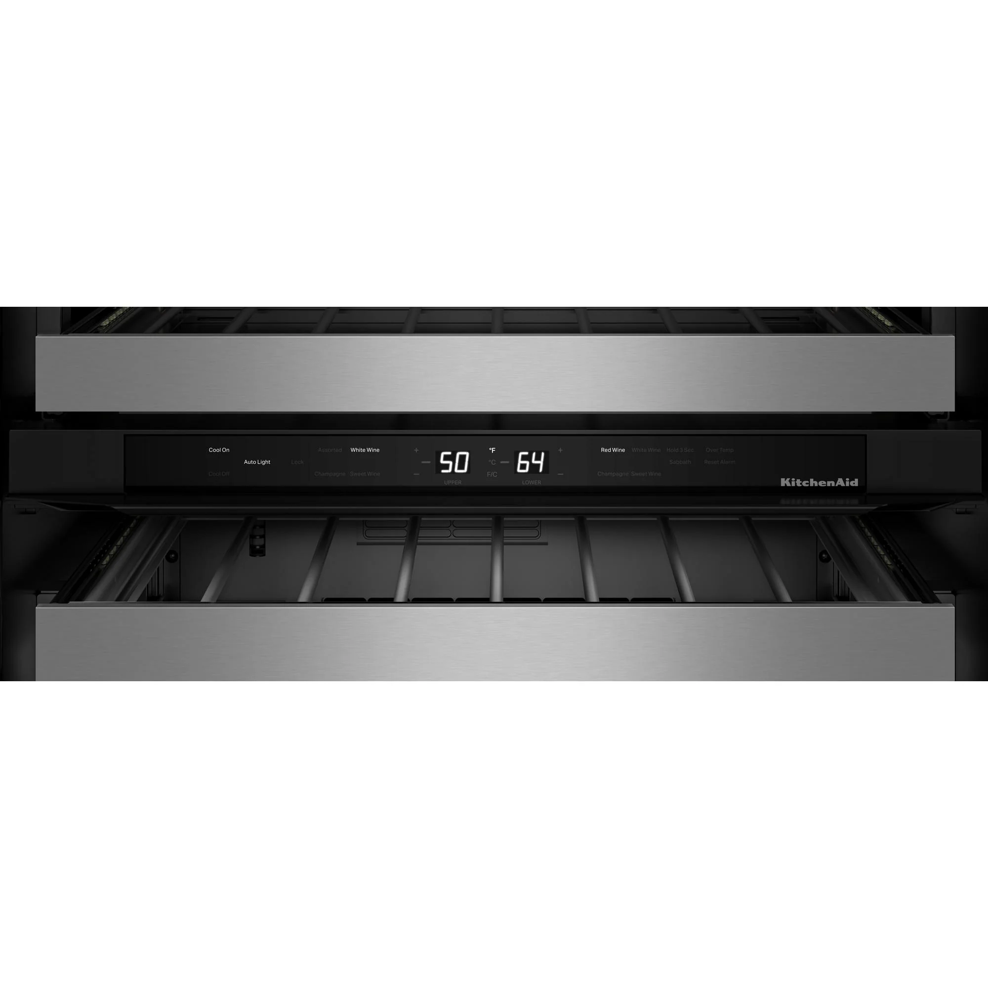 KitchenAid 24" 5.0 Cu. Ft. Black Cabinet with Stainless Steel Doors Undercounter Refrigerator - KUWR324SSB - Image 6