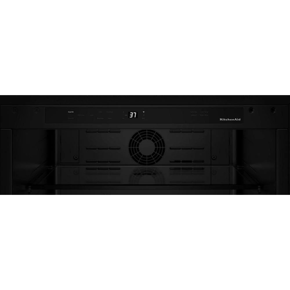 KitchenAid 24" 5.2 Cu. Ft. Black Cabinet with Stainless Steel Doors Undercounter Refrigerator - KURR324SSB - Image 7