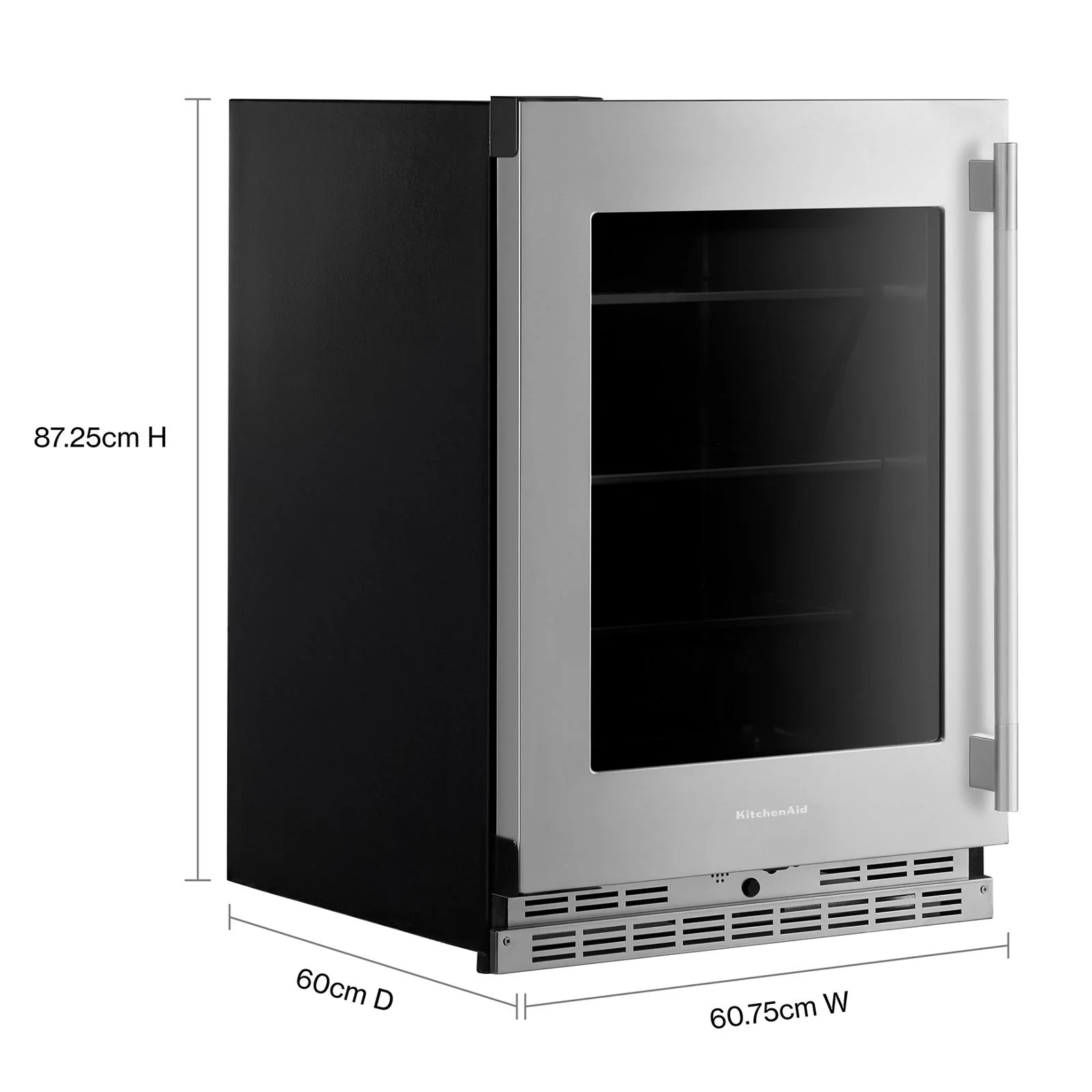 KitchenAid 24" 5.2 Cu. Ft. PrintShield Stainless Steel Undercounter Refrigerator - KURL524SPS - Image 3