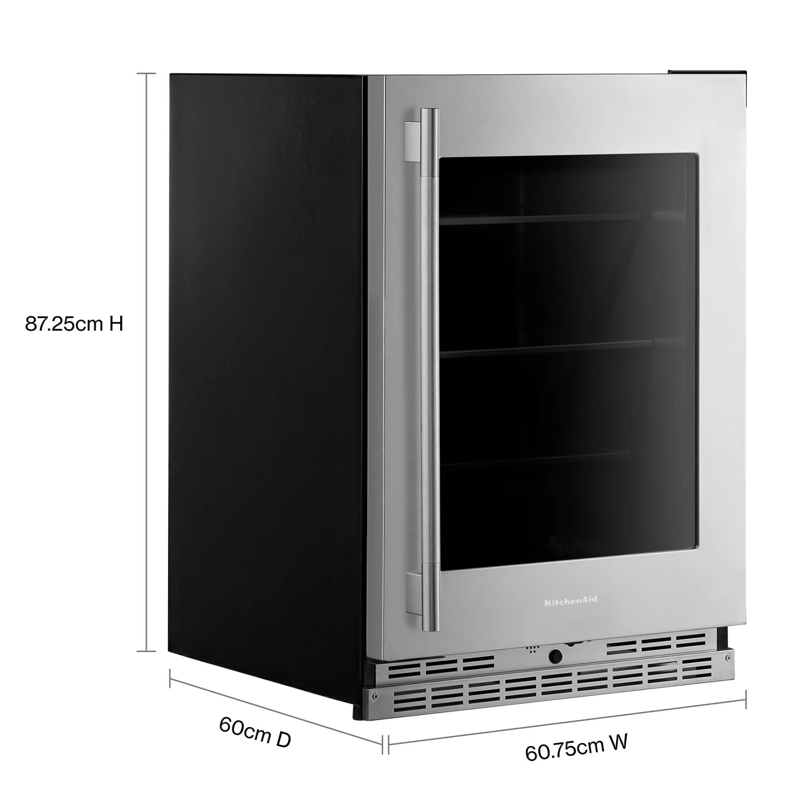 KitchenAid 24" 5.2 Cu. Ft. PrintShield Stainless Steel Undercounter Refrigerator - KURR524SPS - Image 3
