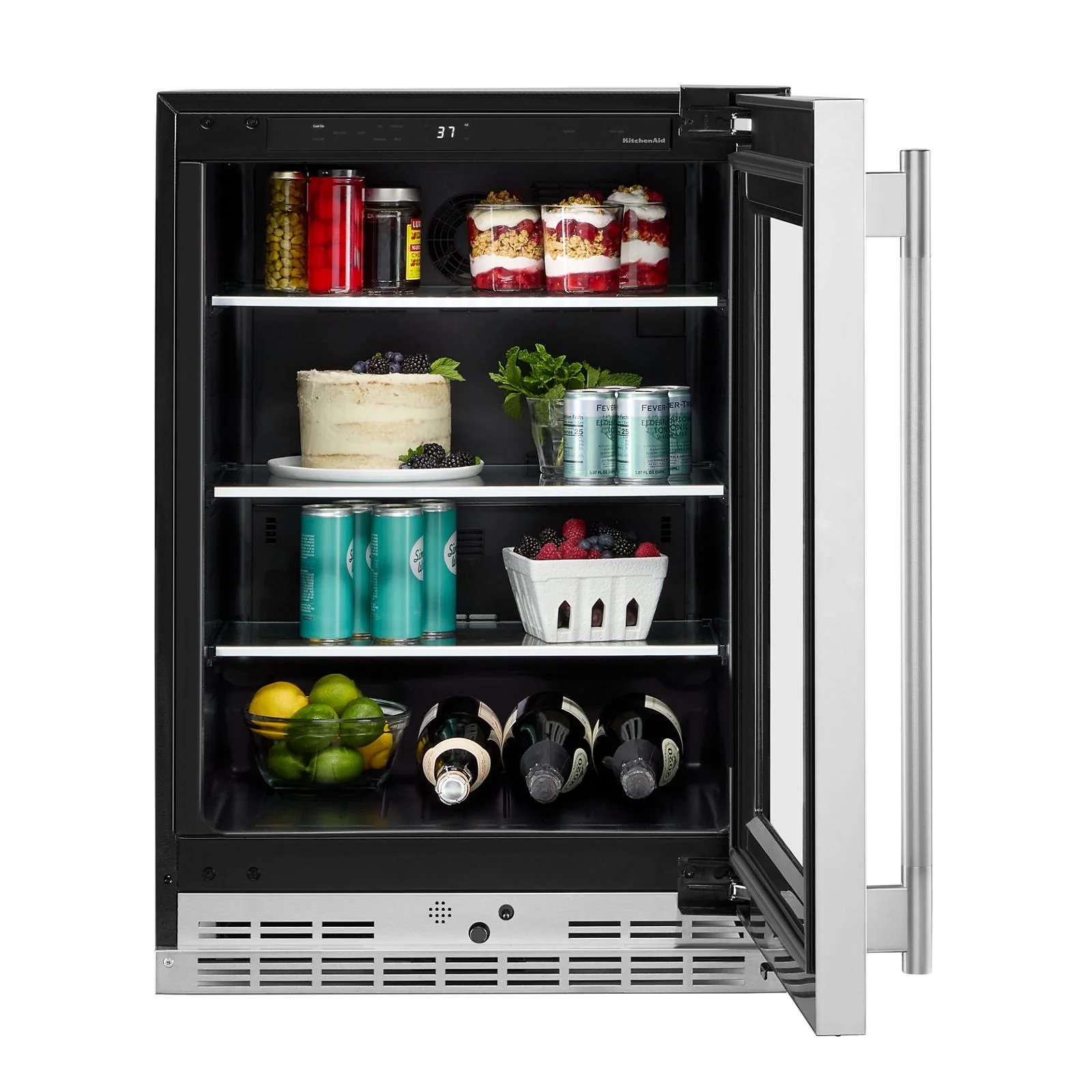 KitchenAid 24" 5.2 Cu. Ft. PrintShield Stainless Steel Undercounter Refrigerator - KURR524SPS - Image 5