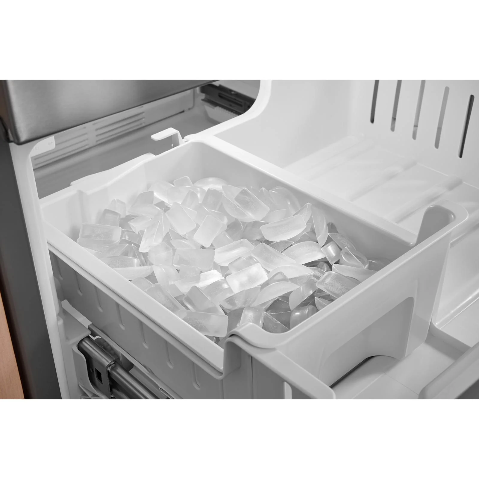 KitchenAid 30" 20.0 Cu. Ft. PrintShield Stainless Steel Standard Depth French Door Refrigerator - KRFF330SPS - Image 10