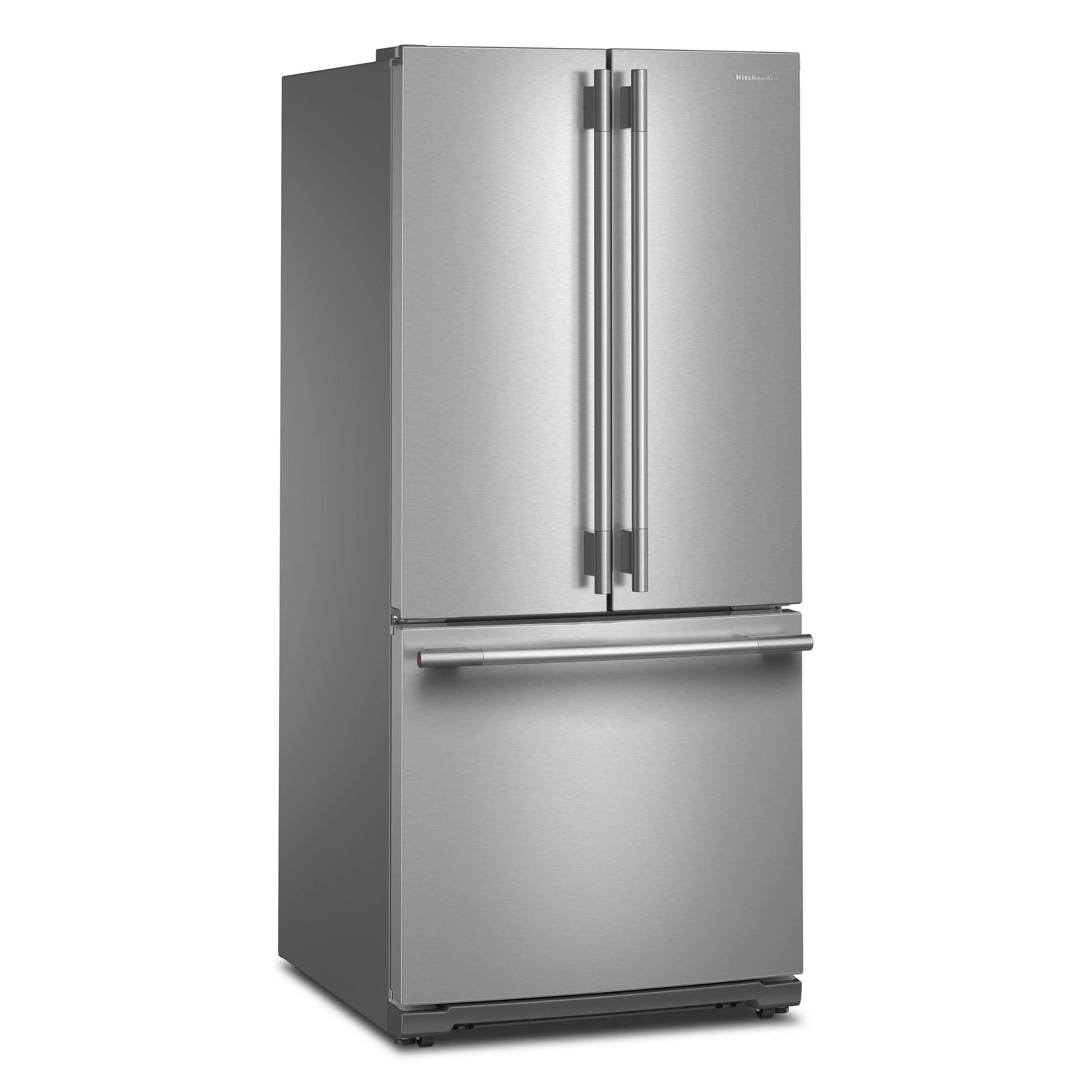 KitchenAid 30" 20.0 Cu. Ft. PrintShield Stainless Steel Standard Depth French Door Refrigerator - KRFF330SPS - Image 3