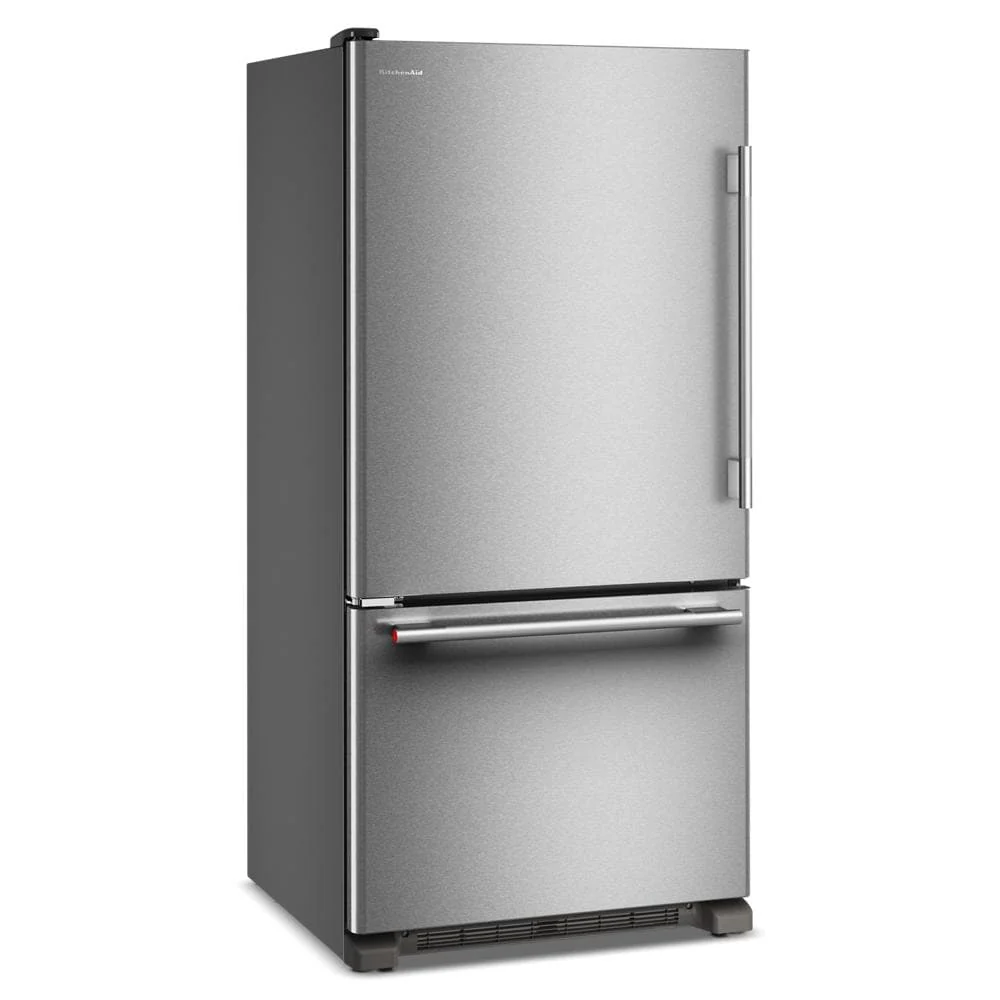 KitchenAid 33" 22.0 Cu. Ft. PrintShield Stainless Steel Bottom Mount Refrigerator - KRBL133SPS - Image 3