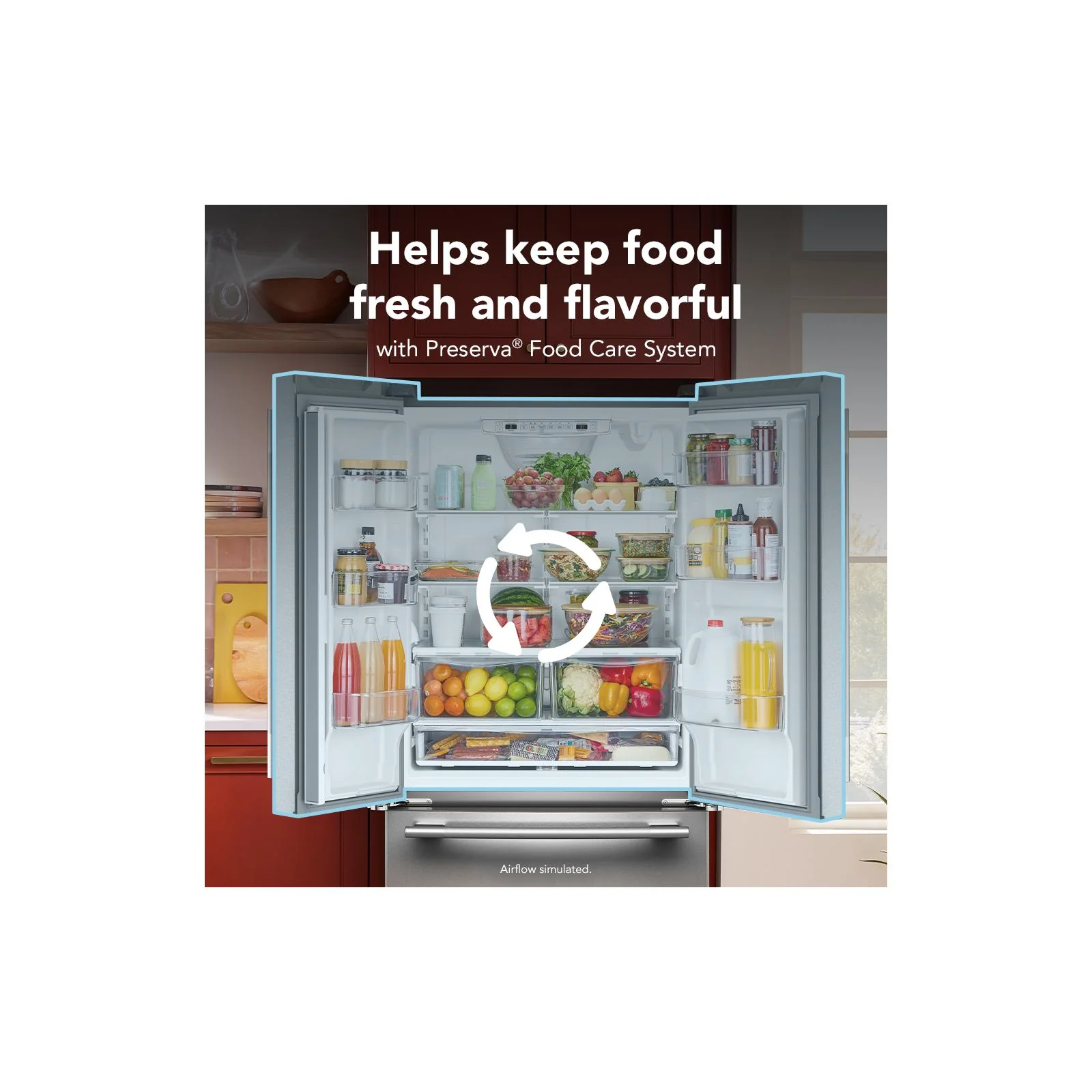 KitchenAid 33" 22.0 Cu. Ft. PrintShield Stainless Steel Standard Depth French Door Refrigerator - KRFF333SPS - Image 12