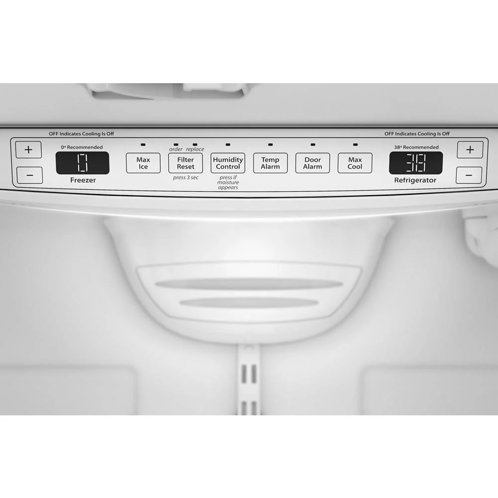 KitchenAid 33" 22.0 Cu. Ft. PrintShield Stainless Steel Standard Depth French Door Refrigerator - KRFF333SPS - Image 7
