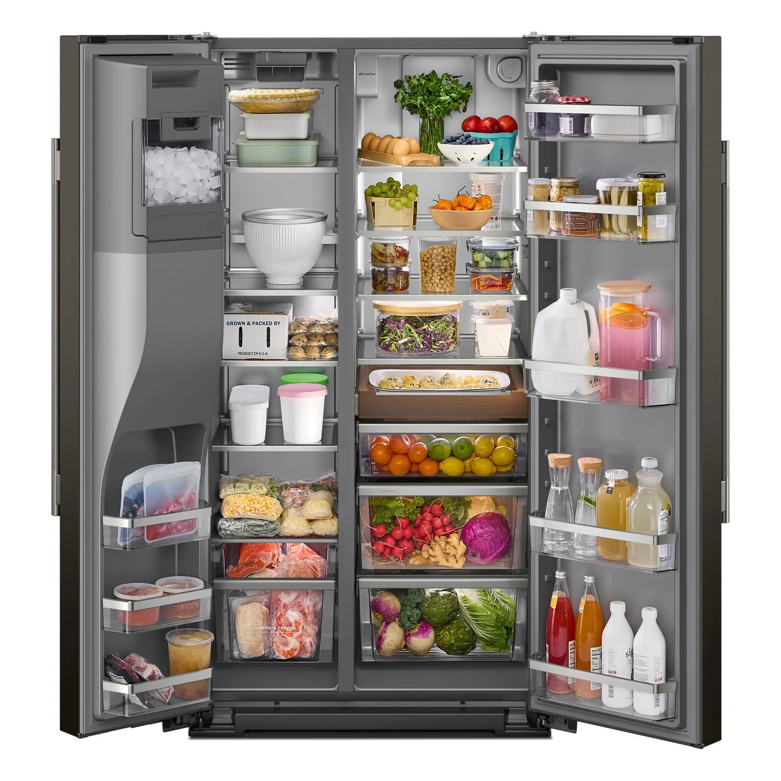 KitchenAid 36" 20.8 Cu. Ft. Juniper Counter-Depth Side-by-Side Refrigerator - KRSC536RJP - Image 5