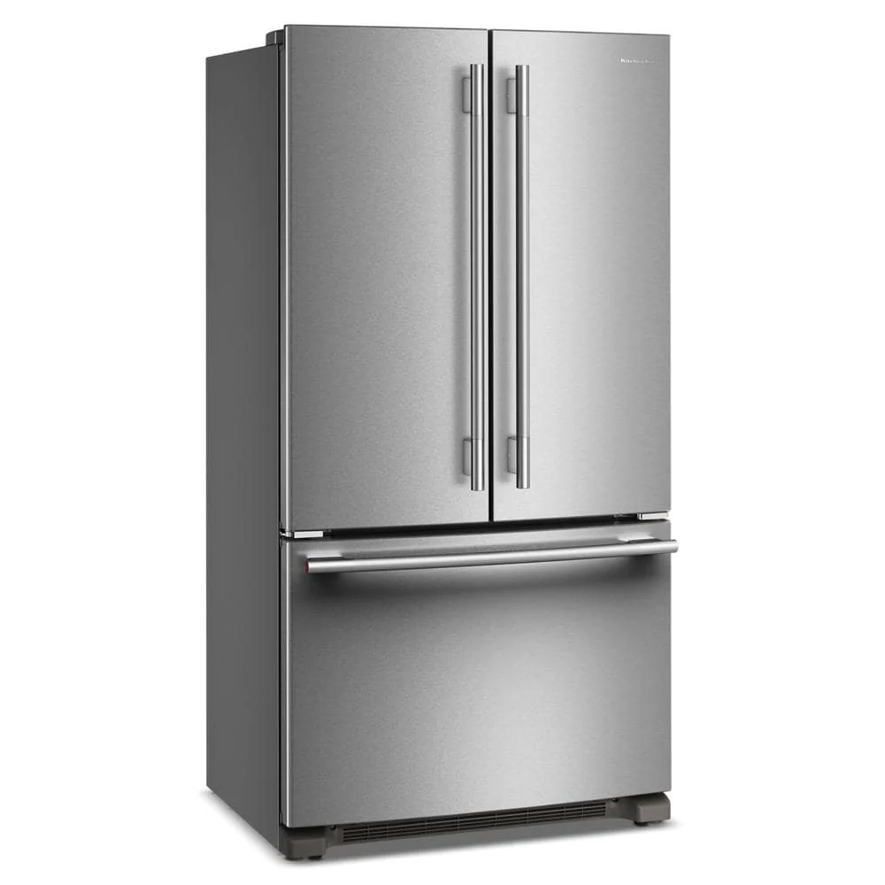KitchenAid 36" 20.0 Cu. Ft. PrintShield Stainless Steel Counter-Depth French Door Refrigerator - KRFC136SPS - Image 4