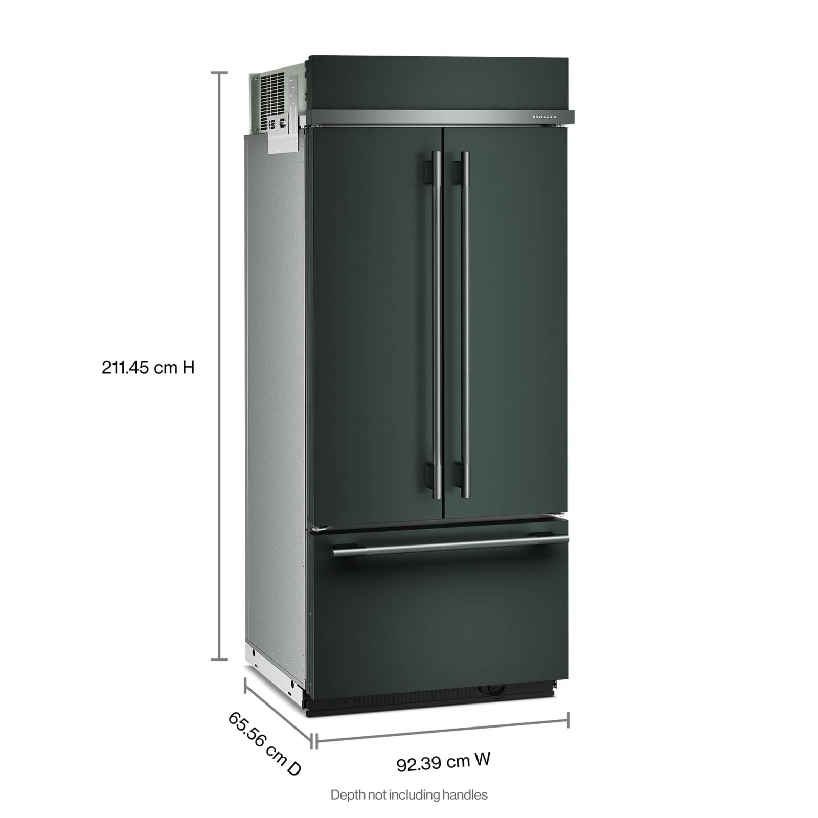 KitchenAid 36" 20.8 Cu. Ft. Juniper Built-In French Door Refrigerator - KBFN536SJP - Image 3
