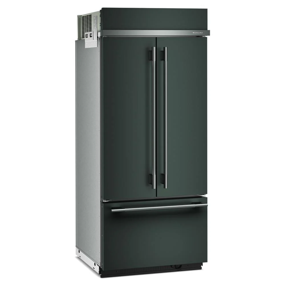 KitchenAid 36" 20.8 Cu. Ft. Juniper Built-In French Door Refrigerator - KBFN536SJP - Image 4