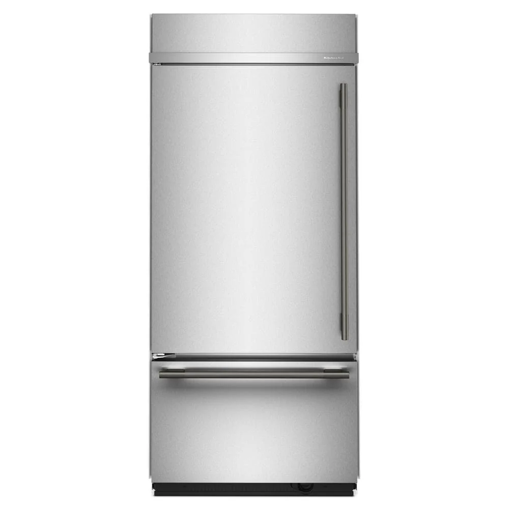 KitchenAid 36" 20.8 Cu. Ft. PrintShield Stainless Steel Built-In Bottom Mount Refrigerator - KBBL336SPS - Image 9