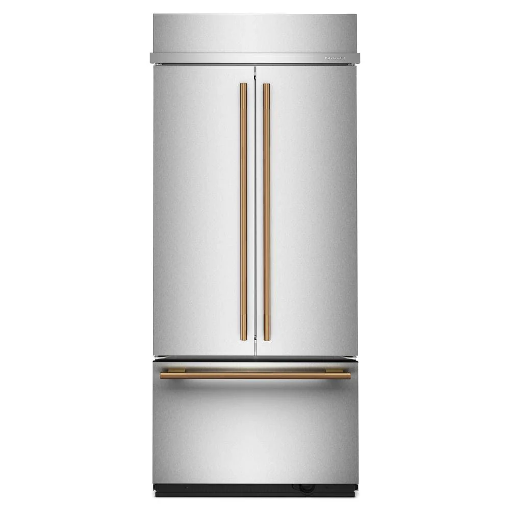 KitchenAid 36" 20.8 Cu. Ft. PrintShield Stainless Steel Built-In French Door Refrigerator - KBFN536SPS - Image 6