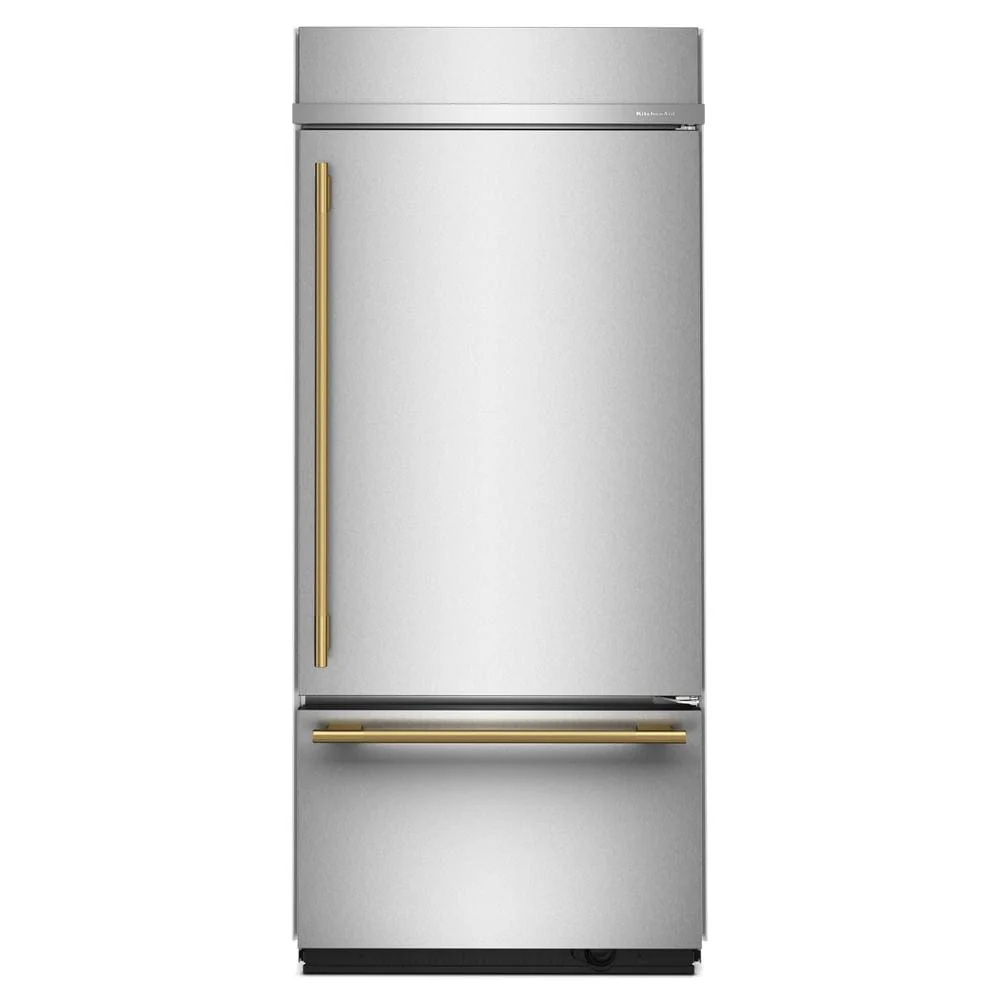 KitchenAid 36" 20.9 Cu. Ft. PrintShield Stainless Steel Built-In Bottom Mount Refrigerator - KBBR336SPS - Image 7