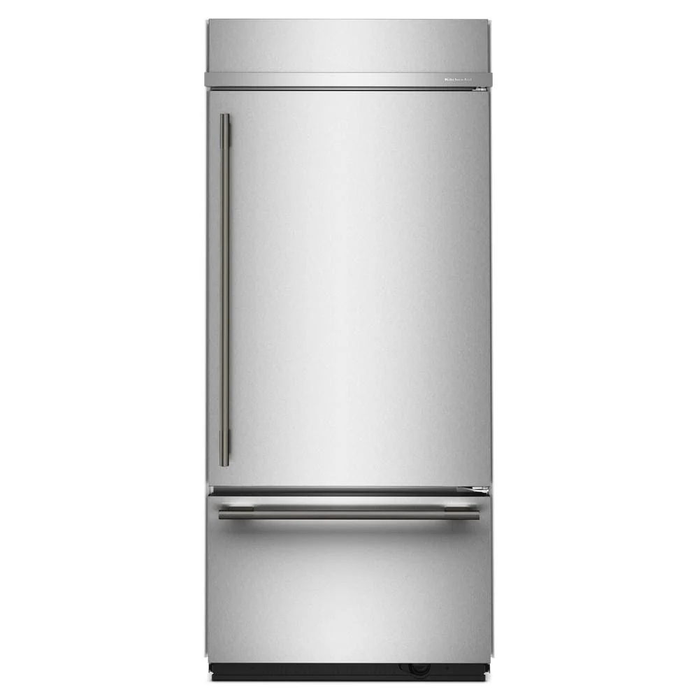 KitchenAid 36" 20.9 Cu. Ft. PrintShield Stainless Steel Built-In Bottom Mount Refrigerator - KBBR336SPS - Image 9