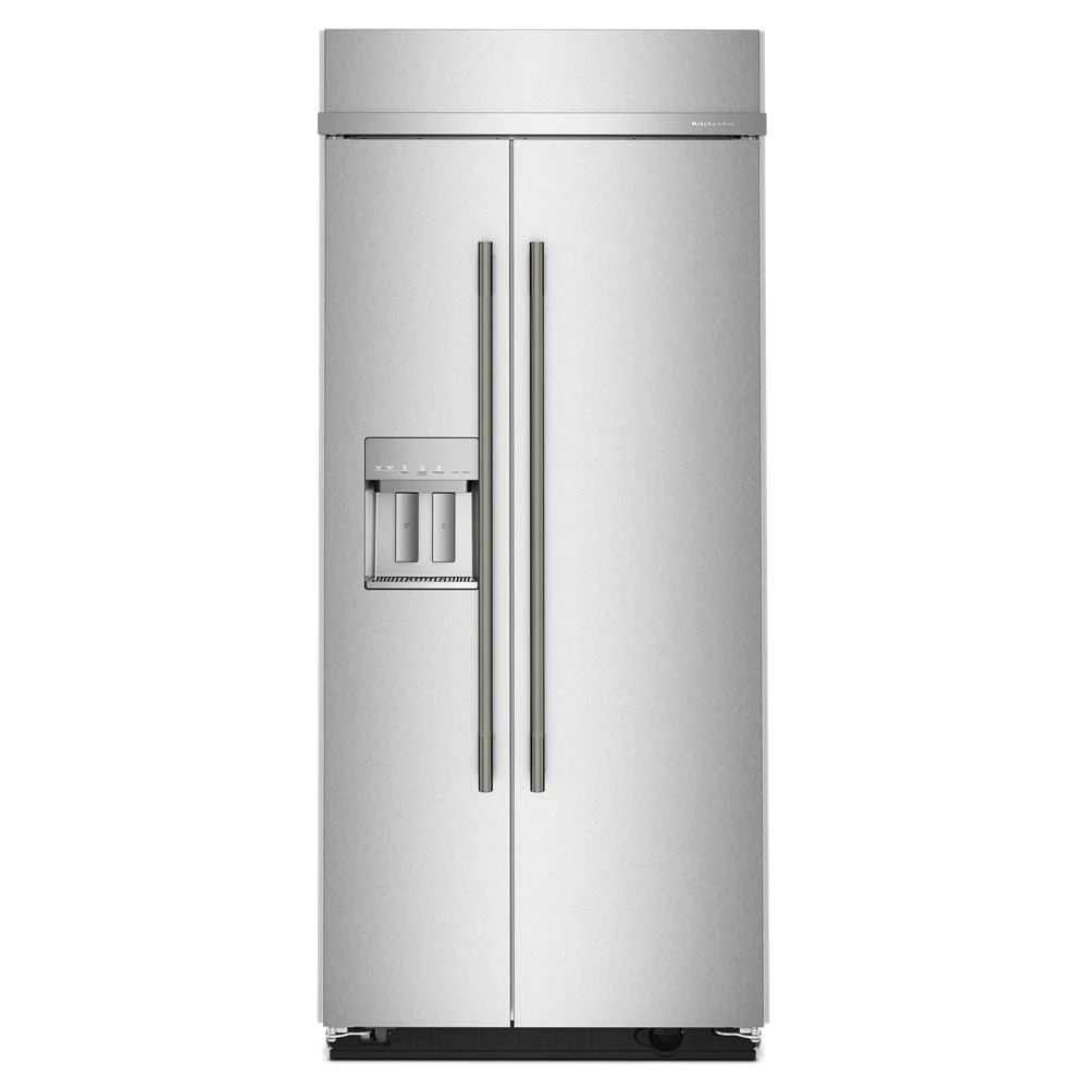 KitchenAid 36" 21.0 Cu. Ft. PrintShield Stainless Steel Built-In Side-by-Side Refrigerator - KBSD736SPS - Image 7