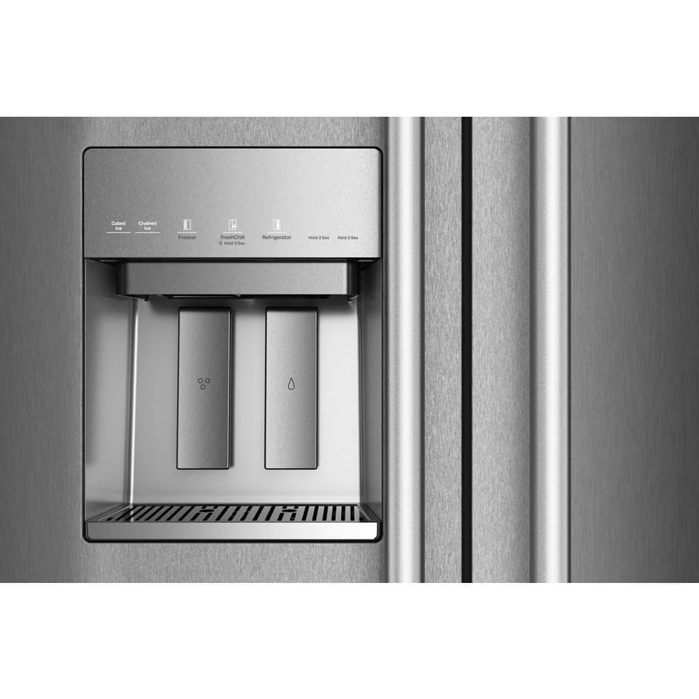 KitchenAid 36" 21.0 Cu. Ft. PrintShield Stainless Steel Built-In Side-by-Side Refrigerator - KBSD736SPS - Image 9