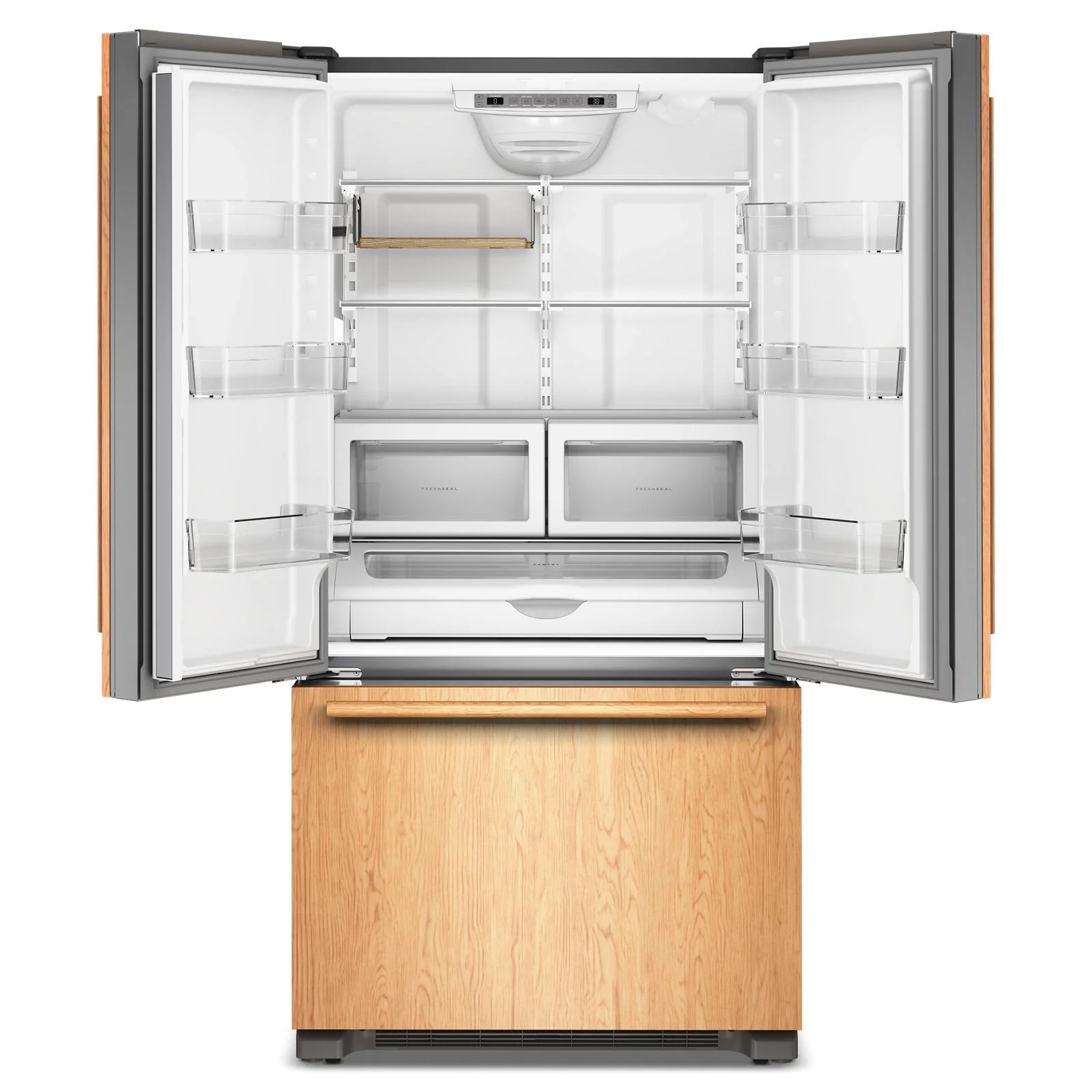 KitchenAid 36" 22.0 Cu. Ft. Panel-Ready Counter-Depth French Door Refrigerator - KRFC136TPA - Image 4