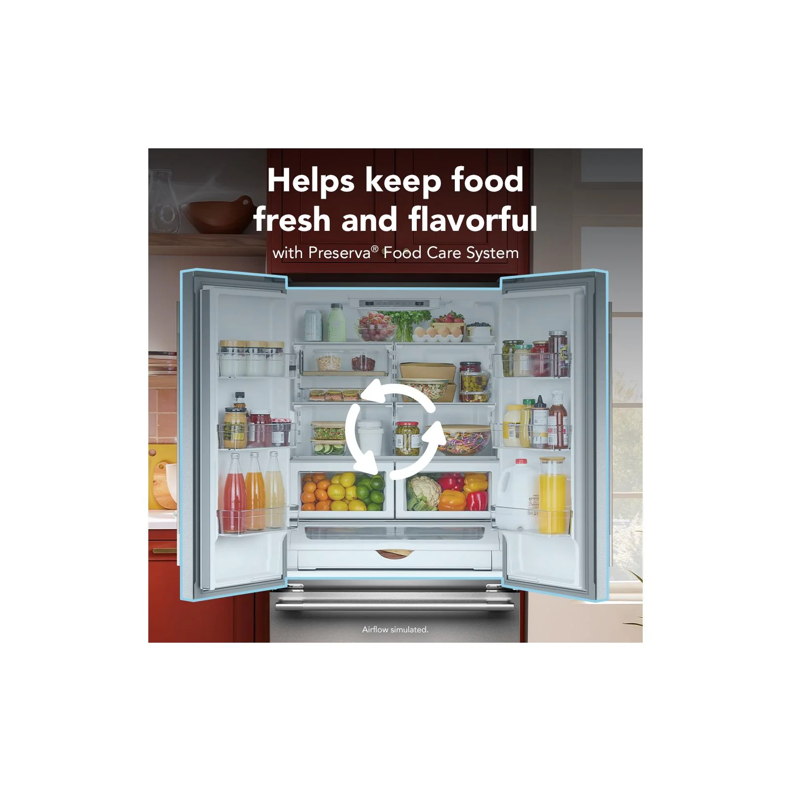 KitchenAid 36" 22.0 Cu. Ft. PrintShield Stainless Steel Counter-Depth French Door Refrigerator - KRFC136TPS - Image 13