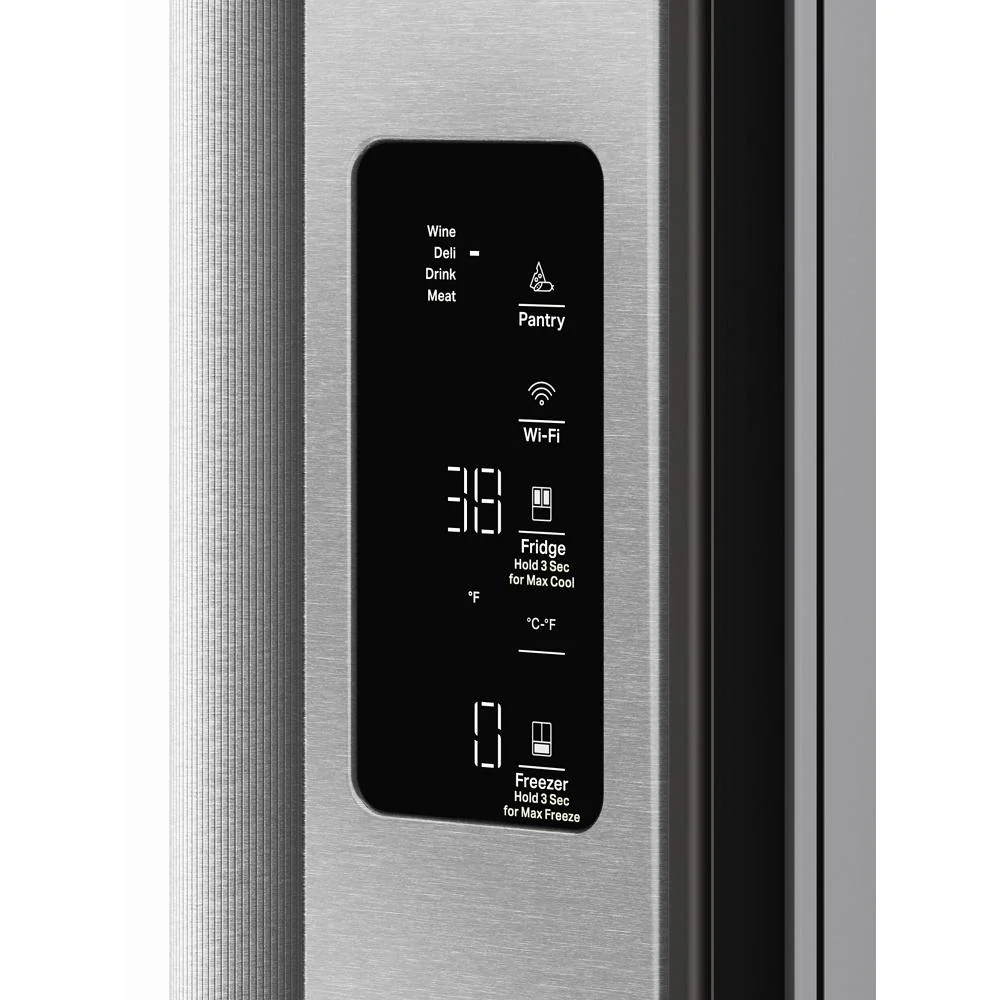 KitchenAid 36" 23.9 Cu. Ft. PrintShield Stainless Steel Counter-Depth French Door Refrigerator with External Water Dispenser – KRFC736SPS - Image 9